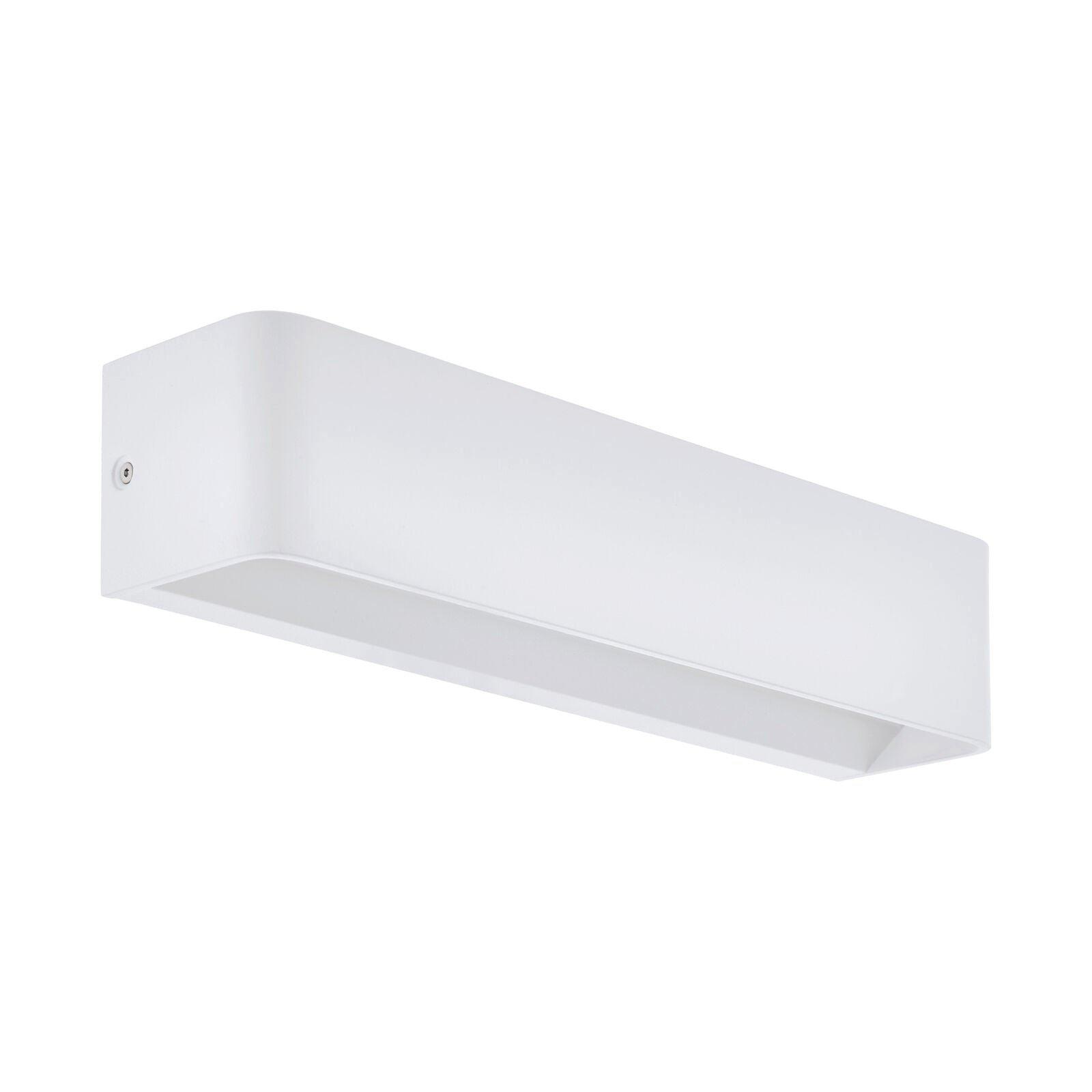 Wall Light Colour White Oblong Box Shape Snug Fitting Bulb LED 12W Included