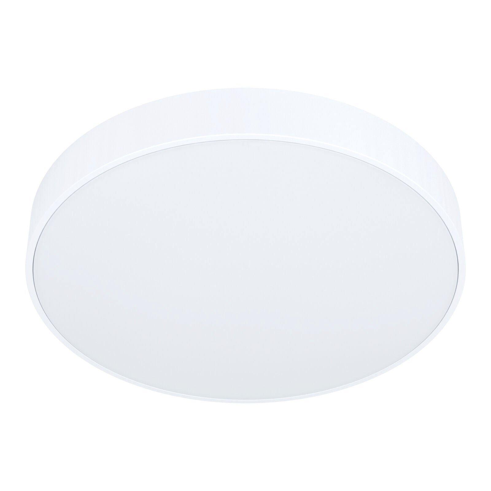 Flush Ceiling Light Colour White Shade White Plastic Bulb LED 18W Included