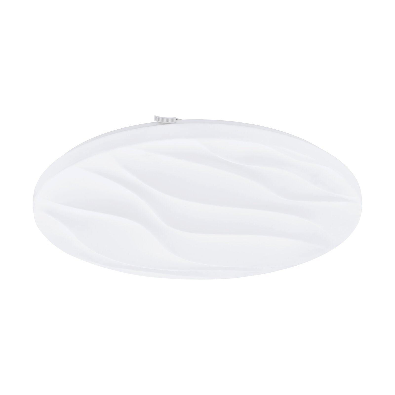 Flush Ceiling Light Colour White Shade White Plastic Bulb LED 22W Included