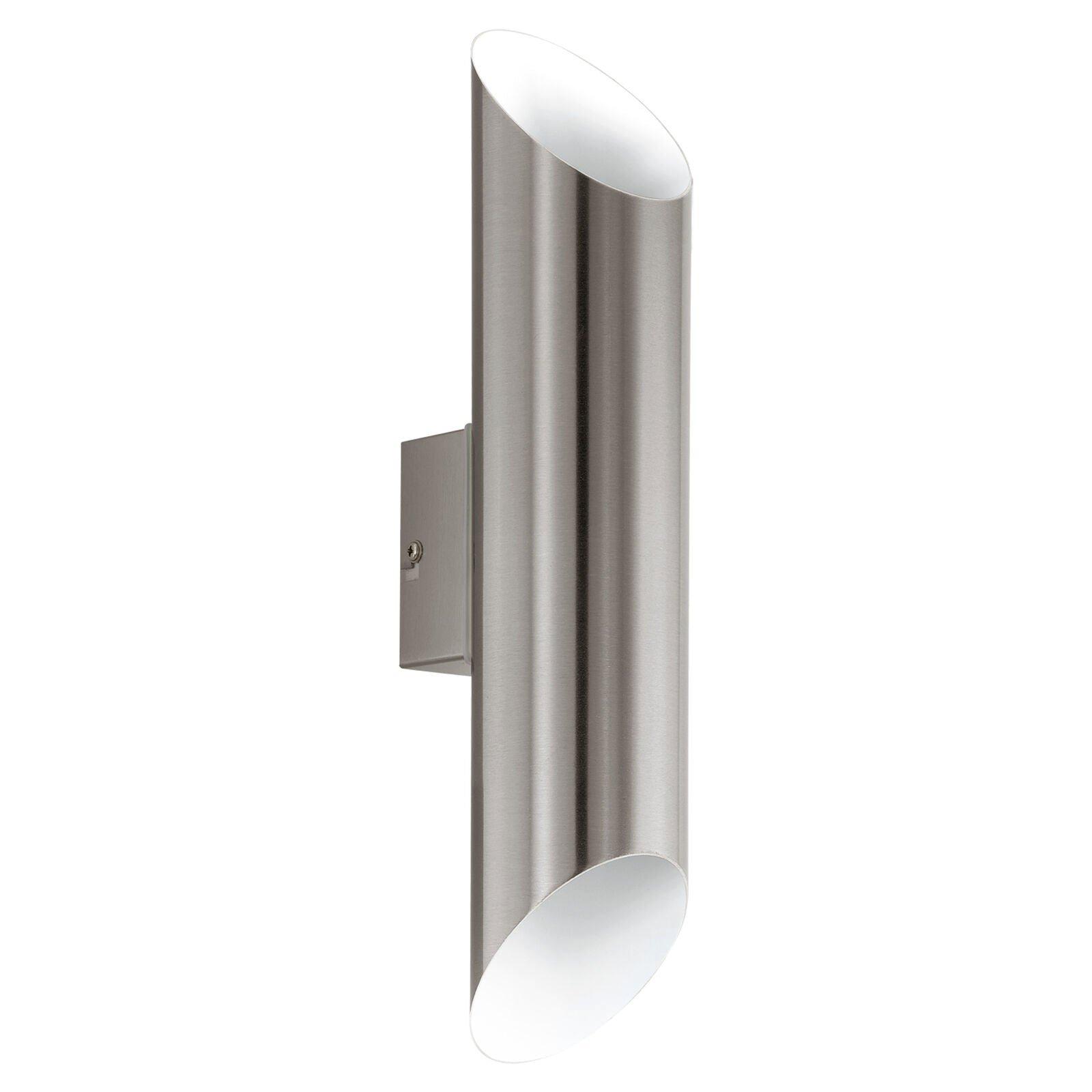 IP44 Outdoor Wall Light Stainless Steel & White 3.7W Built in LED Lamp