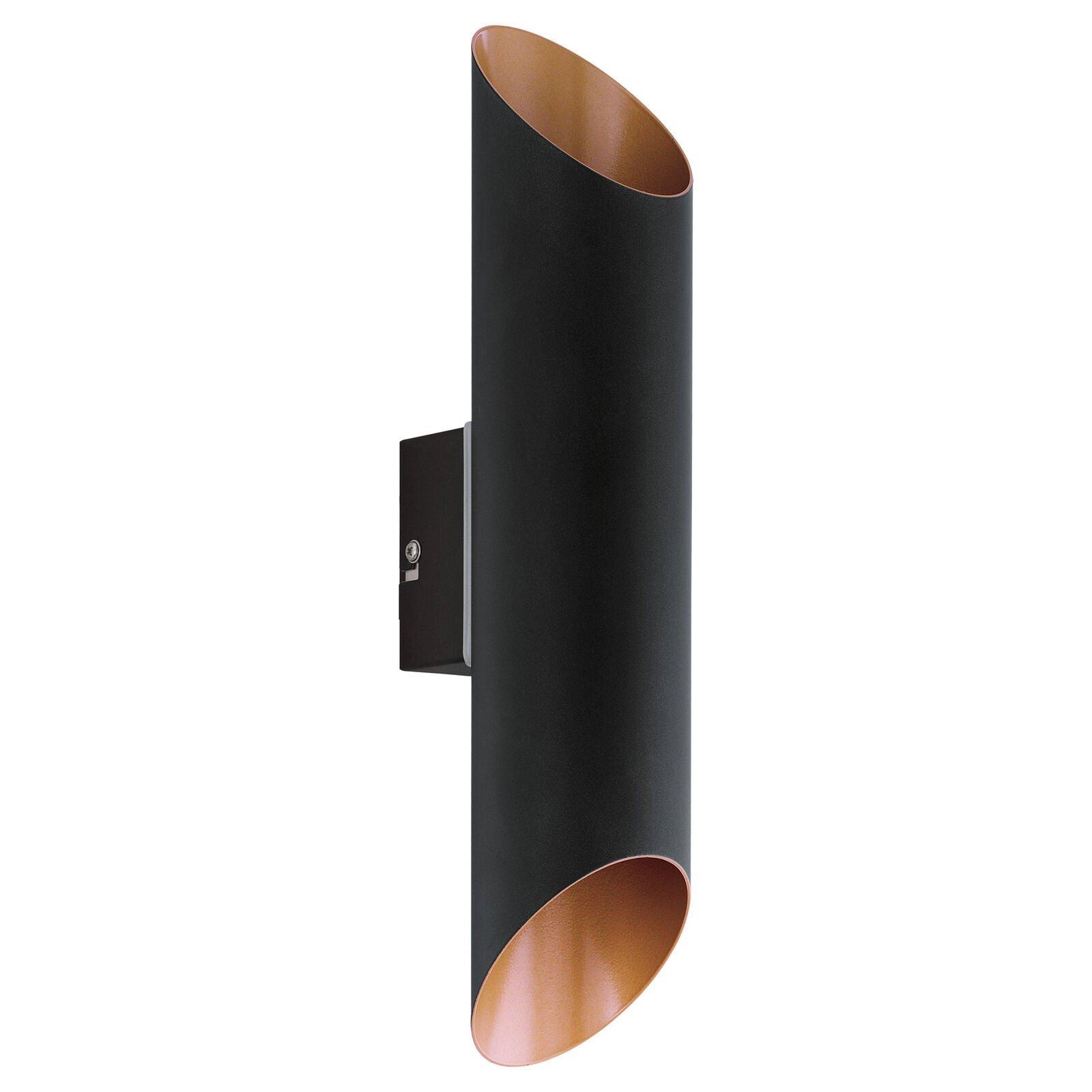 IP44 Outdoor Wall Light Black & Copper Modern Up Down Lamp 3.7W Built in LED