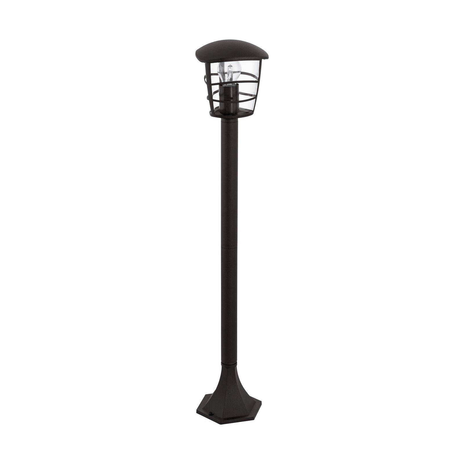 IP44 Outdoor Bollard Light Black Lantern 1 x 60W E27 Bulb Lamp Post