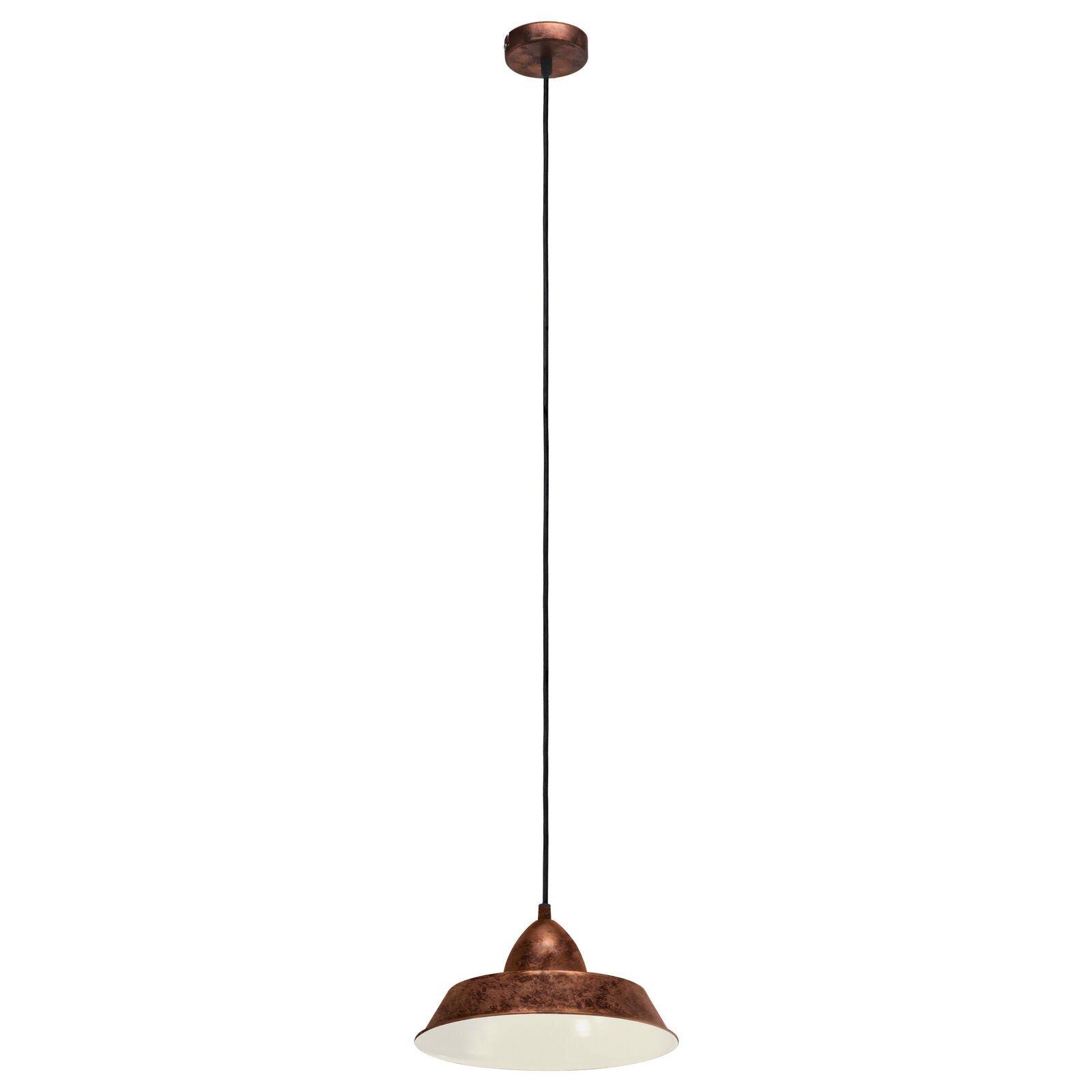 Hanging Ceiling Pendant Light Antique Copper Shade 1 x 60W E27 Bulb Lamp