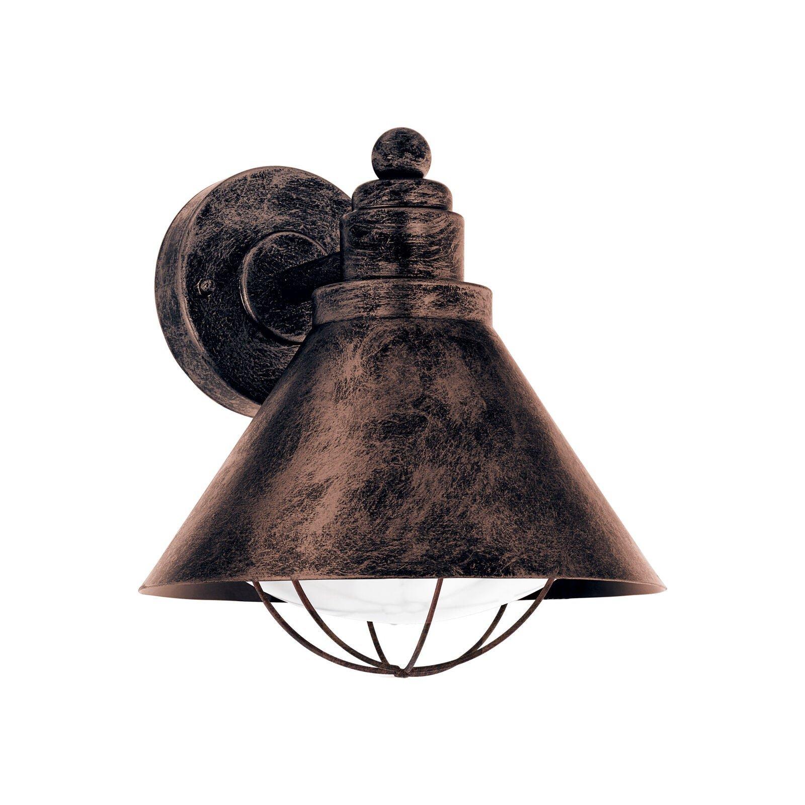 IP44 Outdoor Wall Light Antique Copper Shade Porch Lamp 1 x 40W E27 Bulb