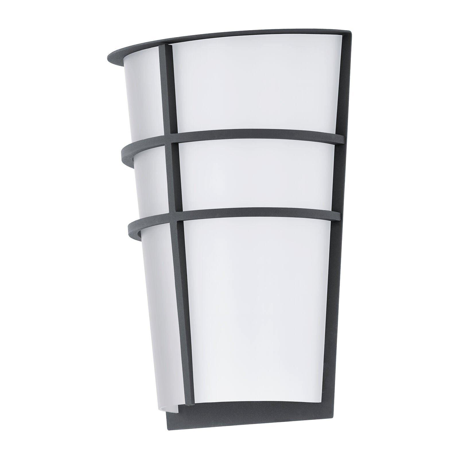 IP44 Outdoor Wall Light Anthracite Modern Diffused Lantern 2.5W Built in LED