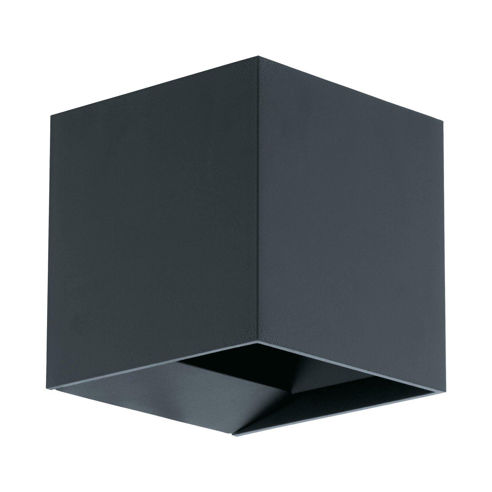 IP54 Outdoor Wall Light Anthracite Aluminium Box 3.3W Built in LED Lamp