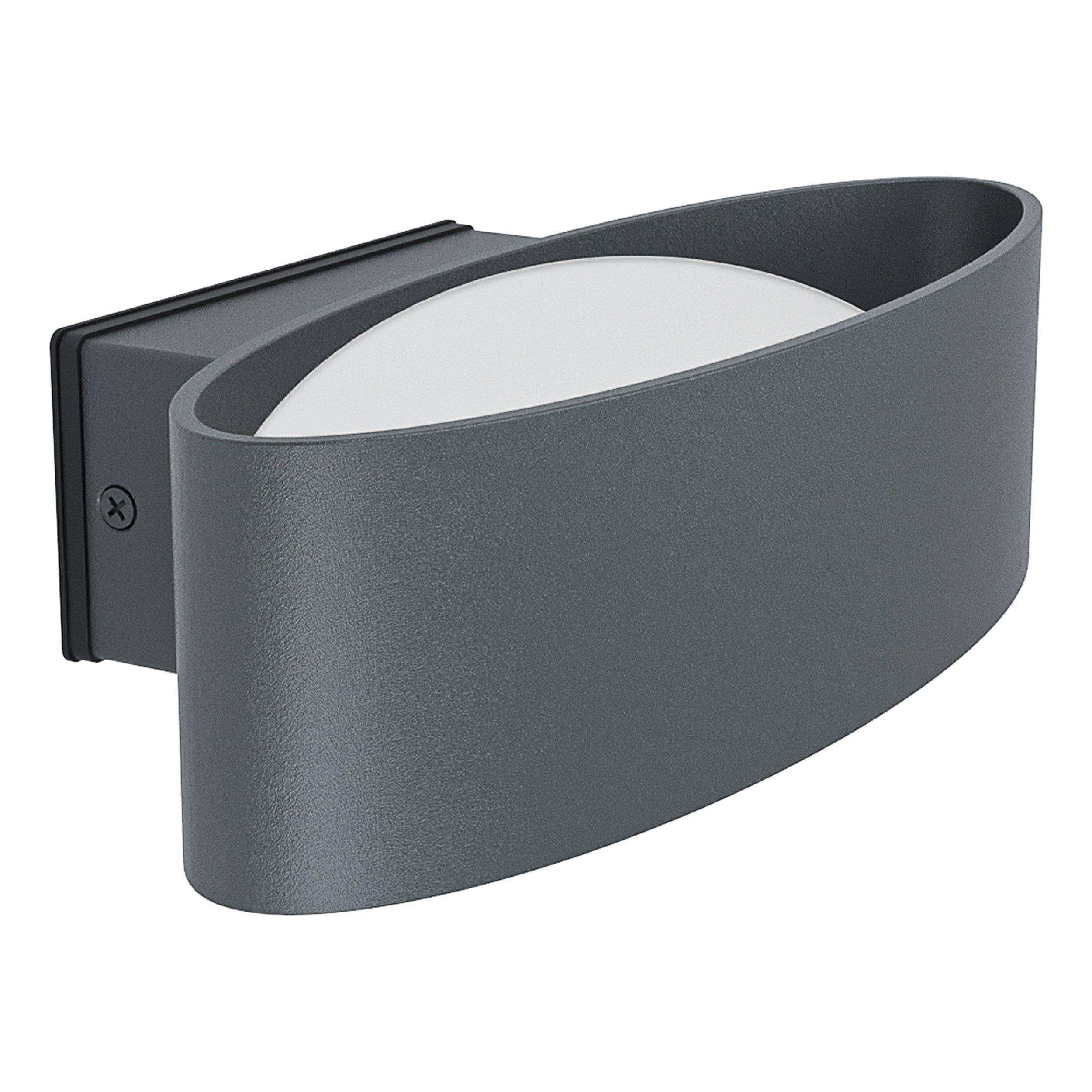 IP44 Outdoor Wall Light Anthracite Aluminium & Steel 10W Built in LED