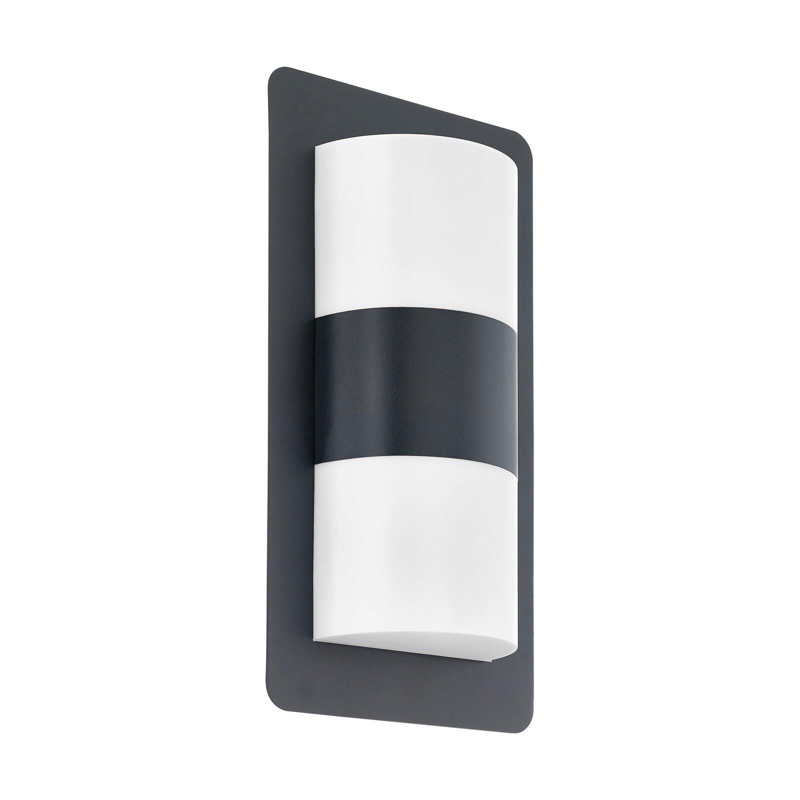 IP44 Outdoor Wall Light Anthracite Zinc Plated Steel 2 x 10W E27 Bulb