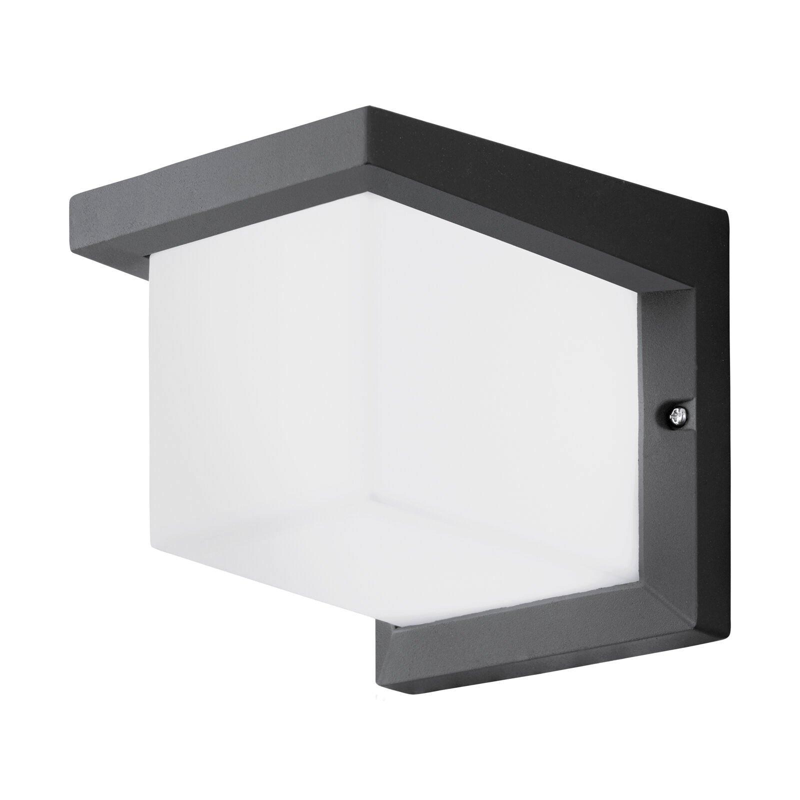 IP54 Outdoor Wall Light Anthracite Cast Aluminium 10W Built in LED Lamp