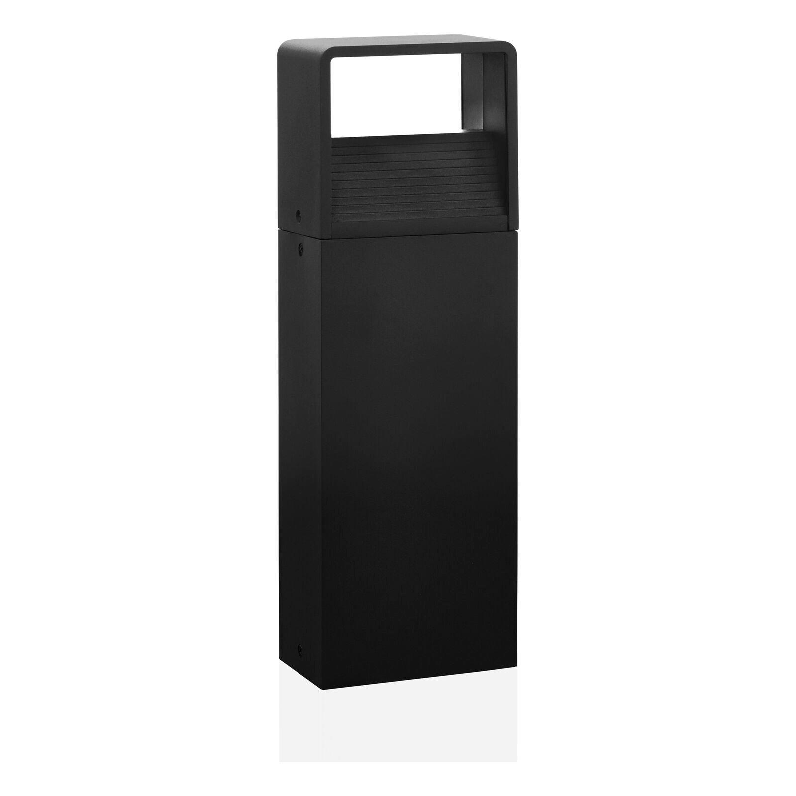 IP44 Outdoor Pedestal Light Modern Anthracite 6W Built in LED Wall Gate Post