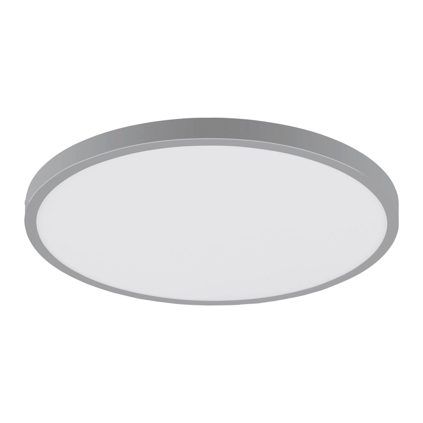 Wall / Ceiling Light Silver 400mm Round Surface Mounted 25W LED 4000K