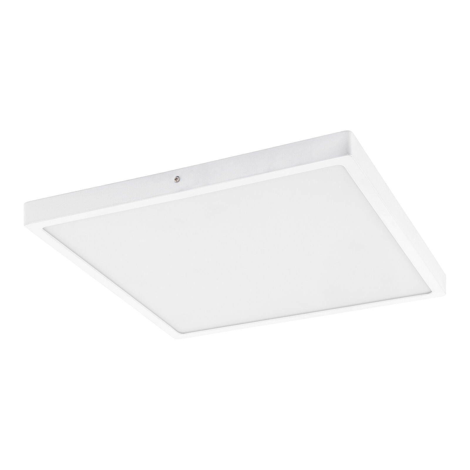 Wall / Ceiling Light White 400mm Square Surface Mounted 25W LED 4000K