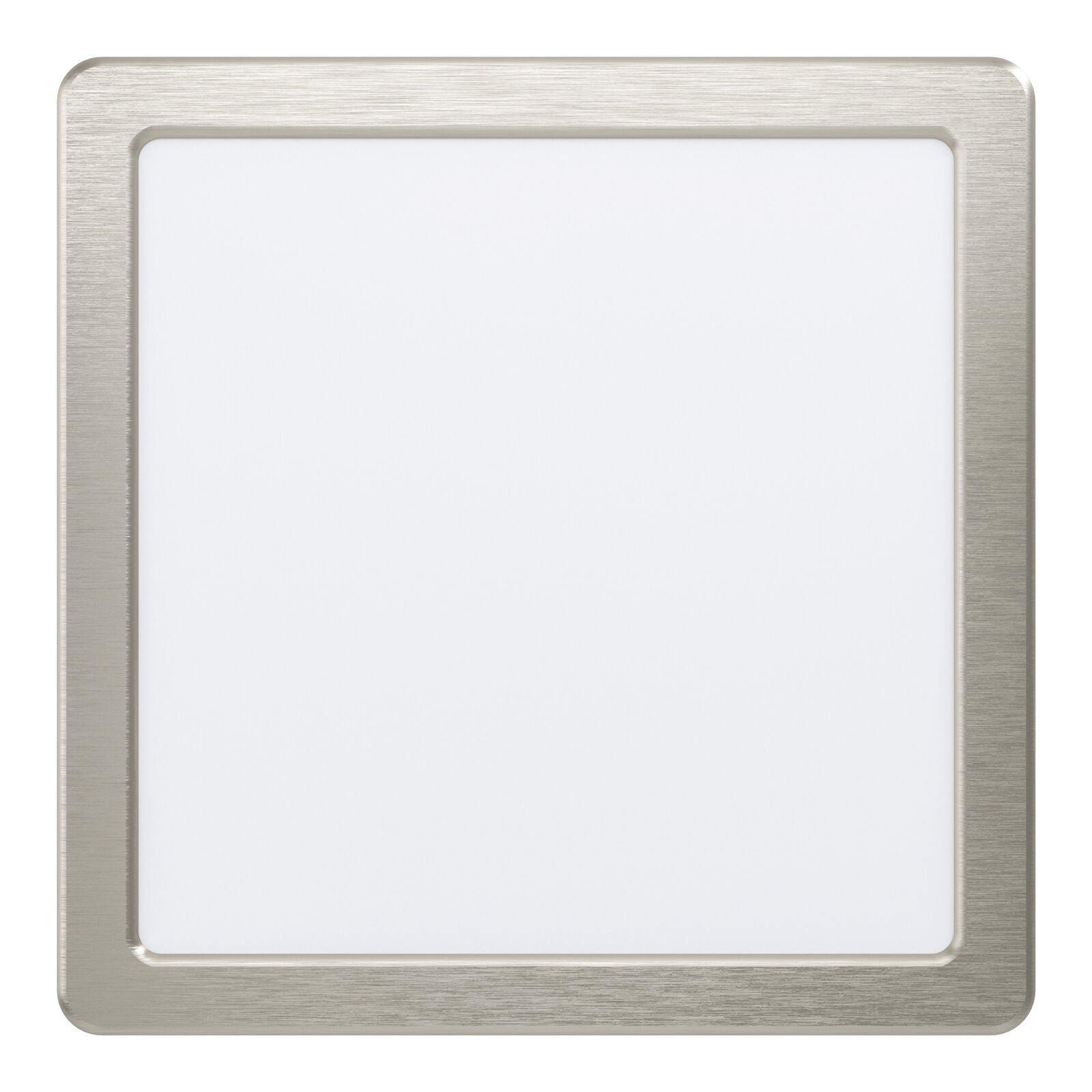 Square Ceiling Flush Downlight Satin Nickel Spotlight 16.5W Built in LED