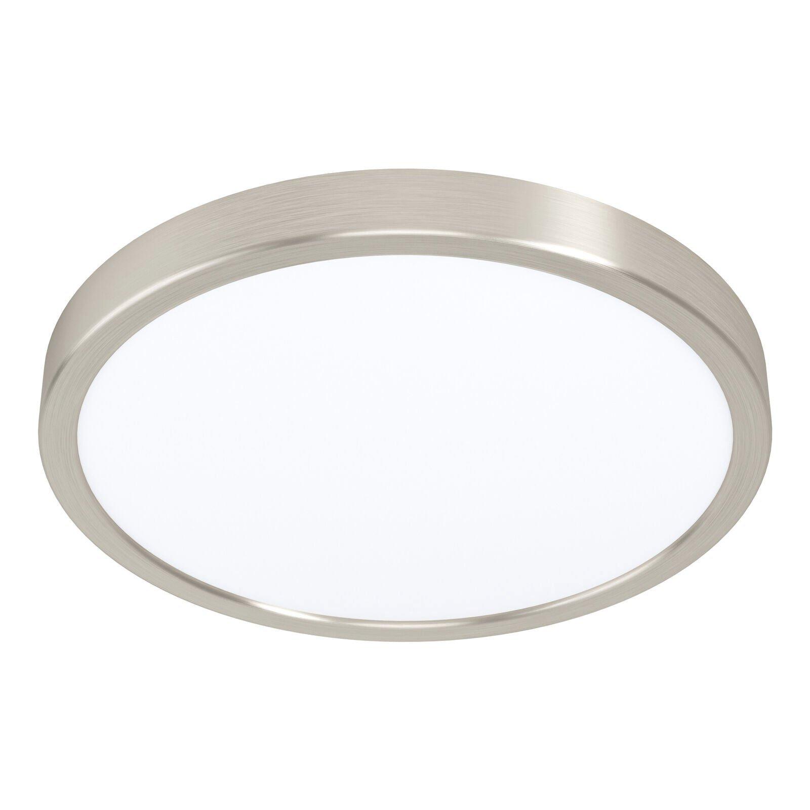 Wall / Ceiling Light Satin Nickel 285mm Round Surface Mounted 20W LED 3000K