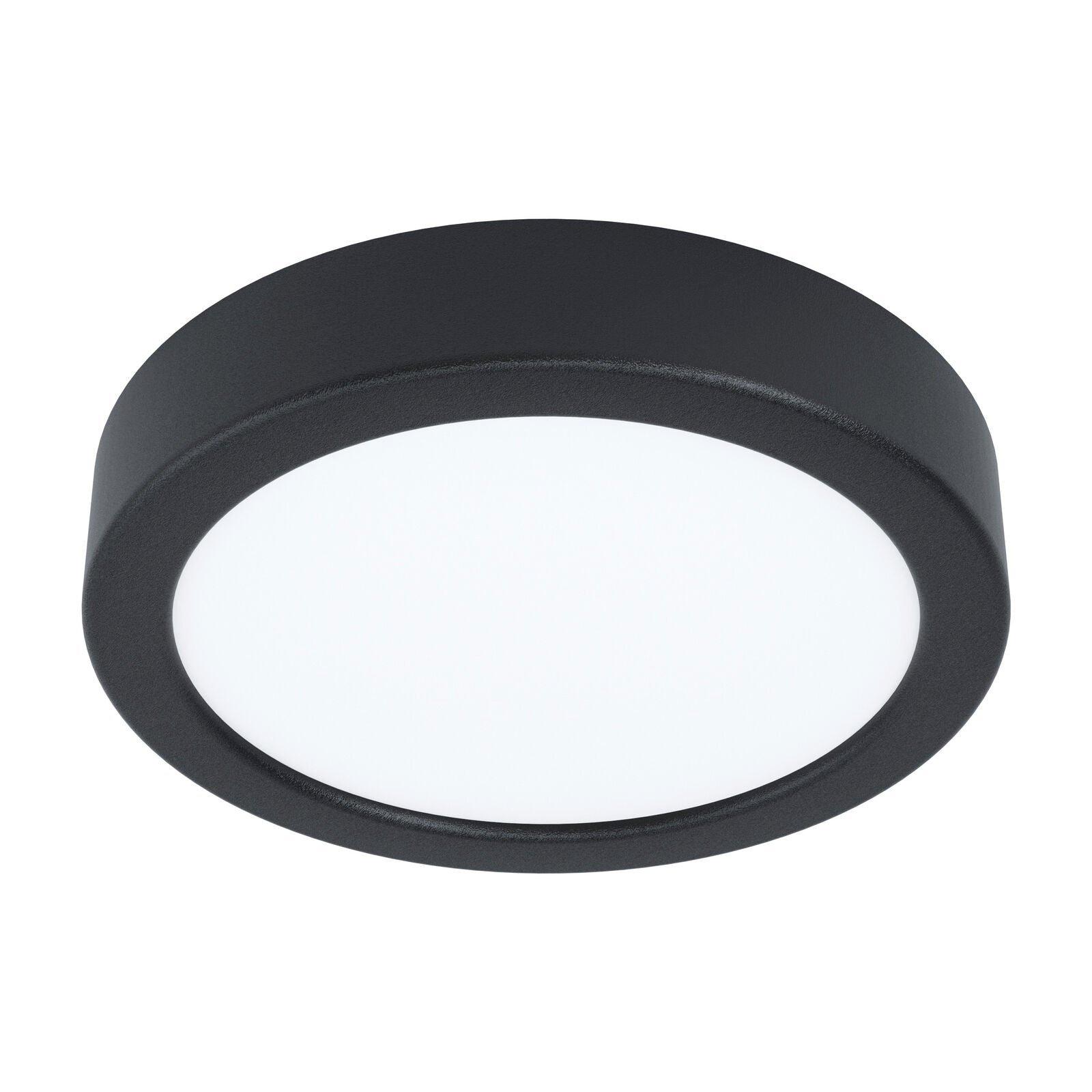 Wall / Ceiling Light Black 160mm Round Surface Mounted 10.5W LED 3000K