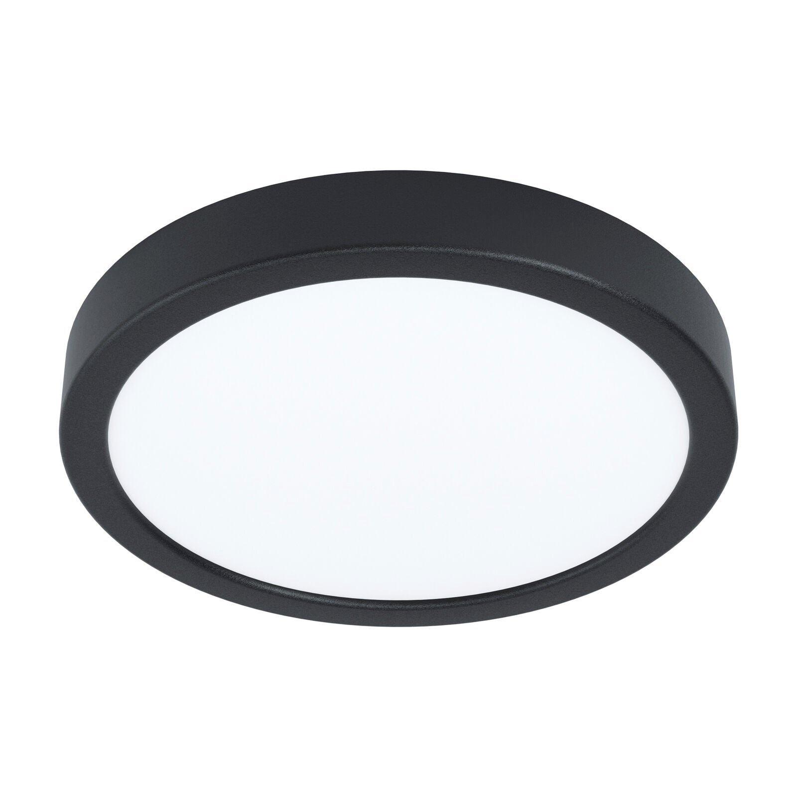 Wall / Ceiling Light Black 210mm Round Surface Mounted 16.5W LED 4000K