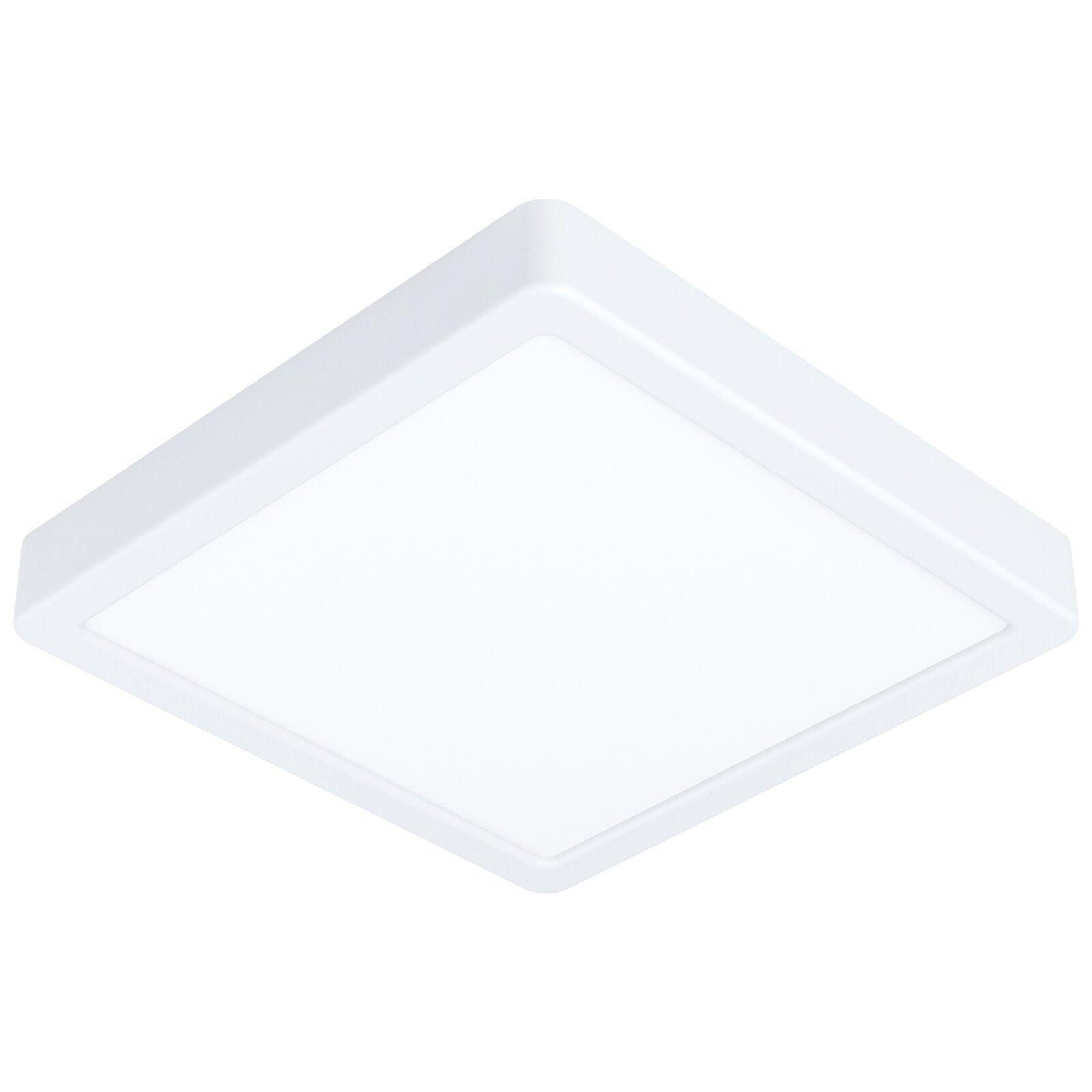 Wall / Ceiling Light White 210mm Square Surface Mounted 16.5W LED 3000K