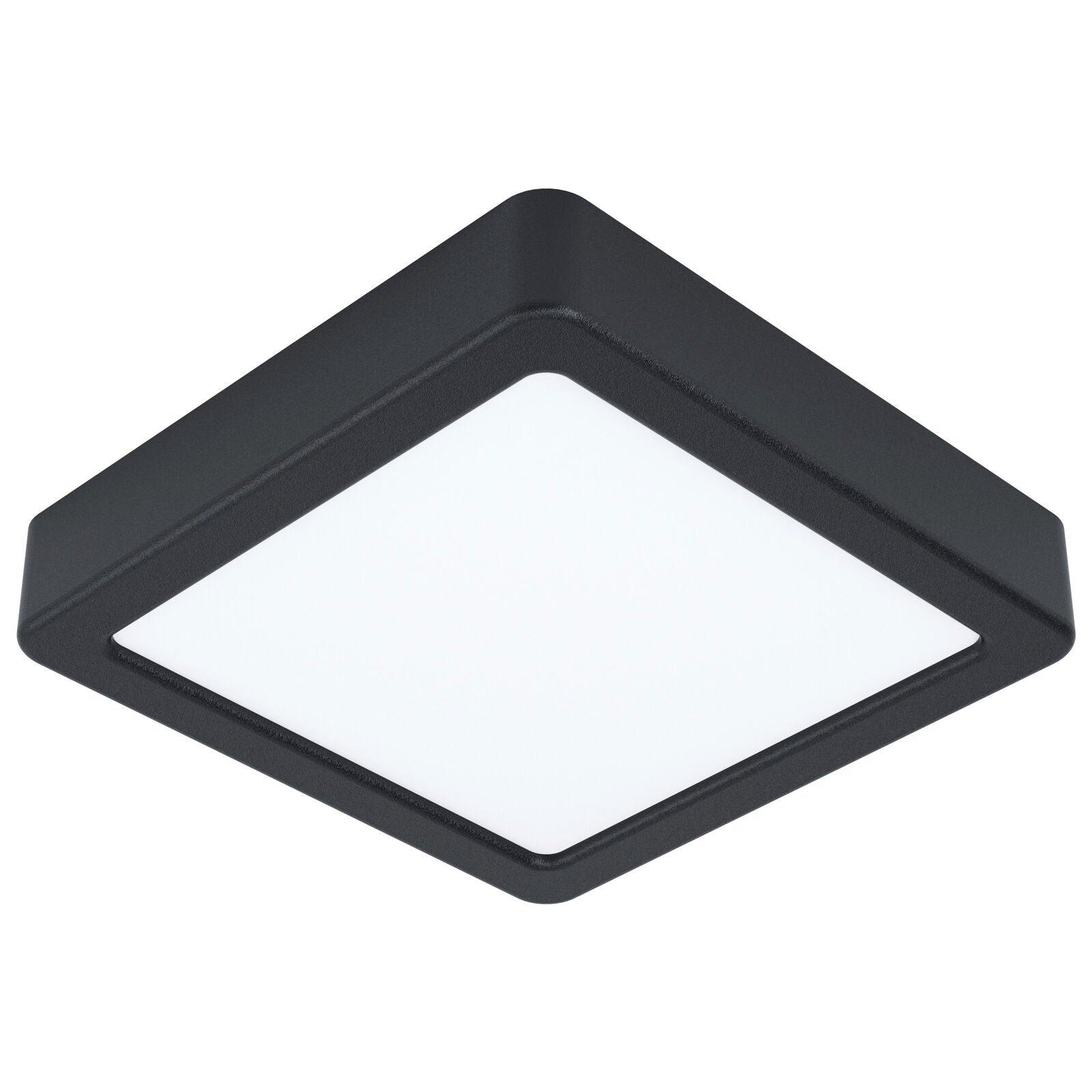 Wall / Ceiling Light Black 160mm Sqaure Surface Mounted 10.5W LED 3000K
