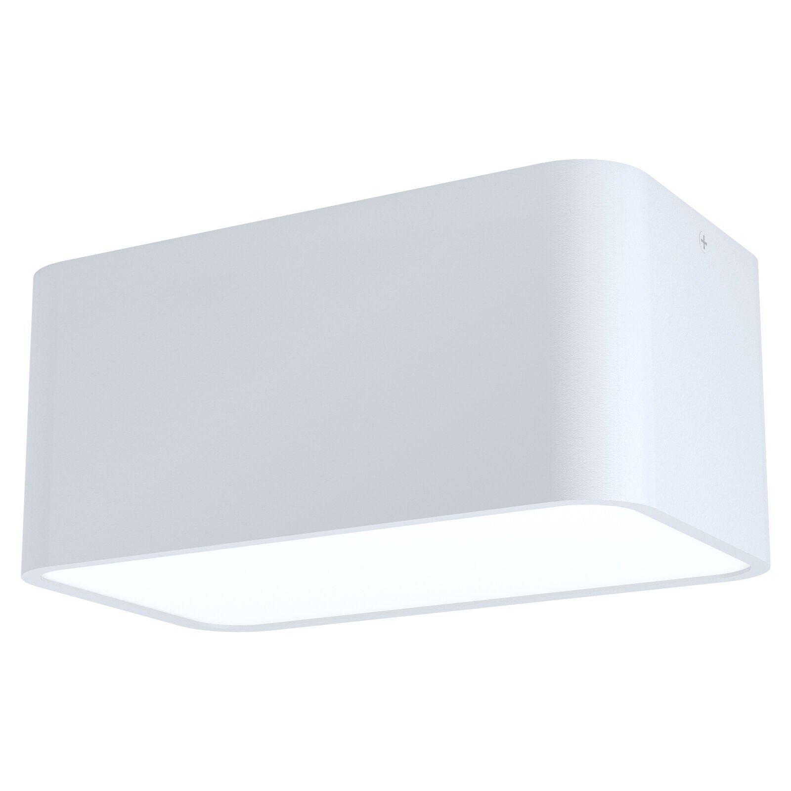 Wall / Ceiling Light White Aluminium Twin Downlight 1 x 28W E27 Bulb