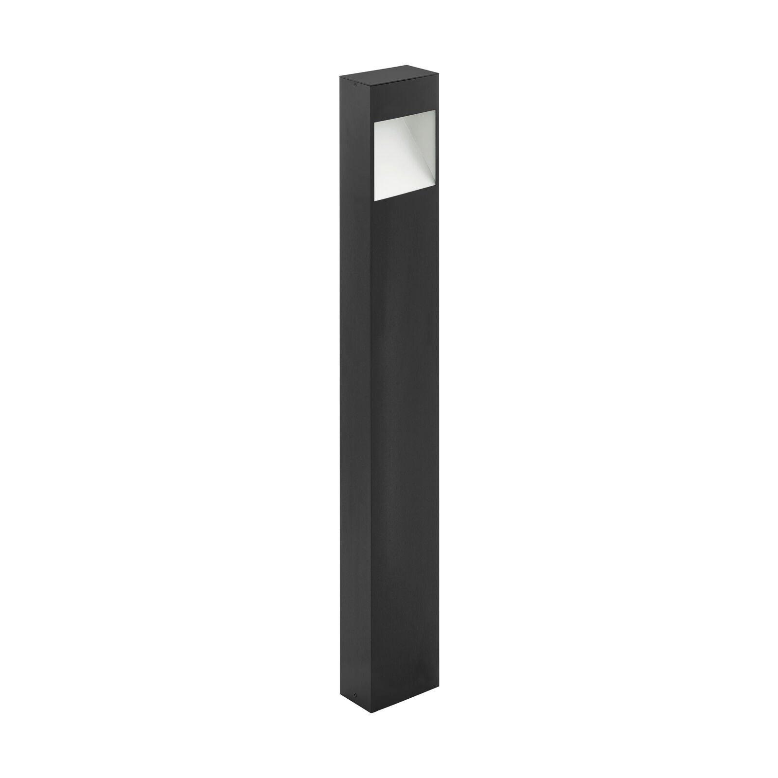 IP44 Outdoor Pedestal Light Anthracite Tall Square Post 10W Built in LED