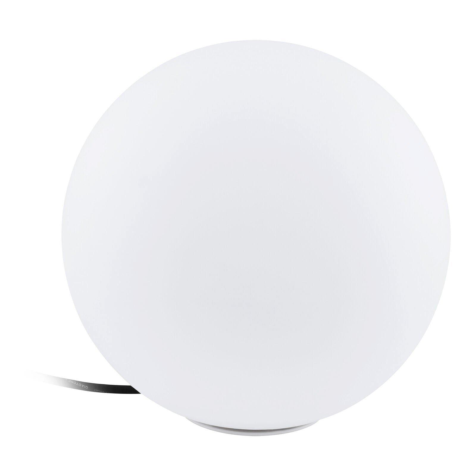IP65 Outdoor Garden Ball Light White Plastic 1 x 40W E27 Bulb 300mm Globe