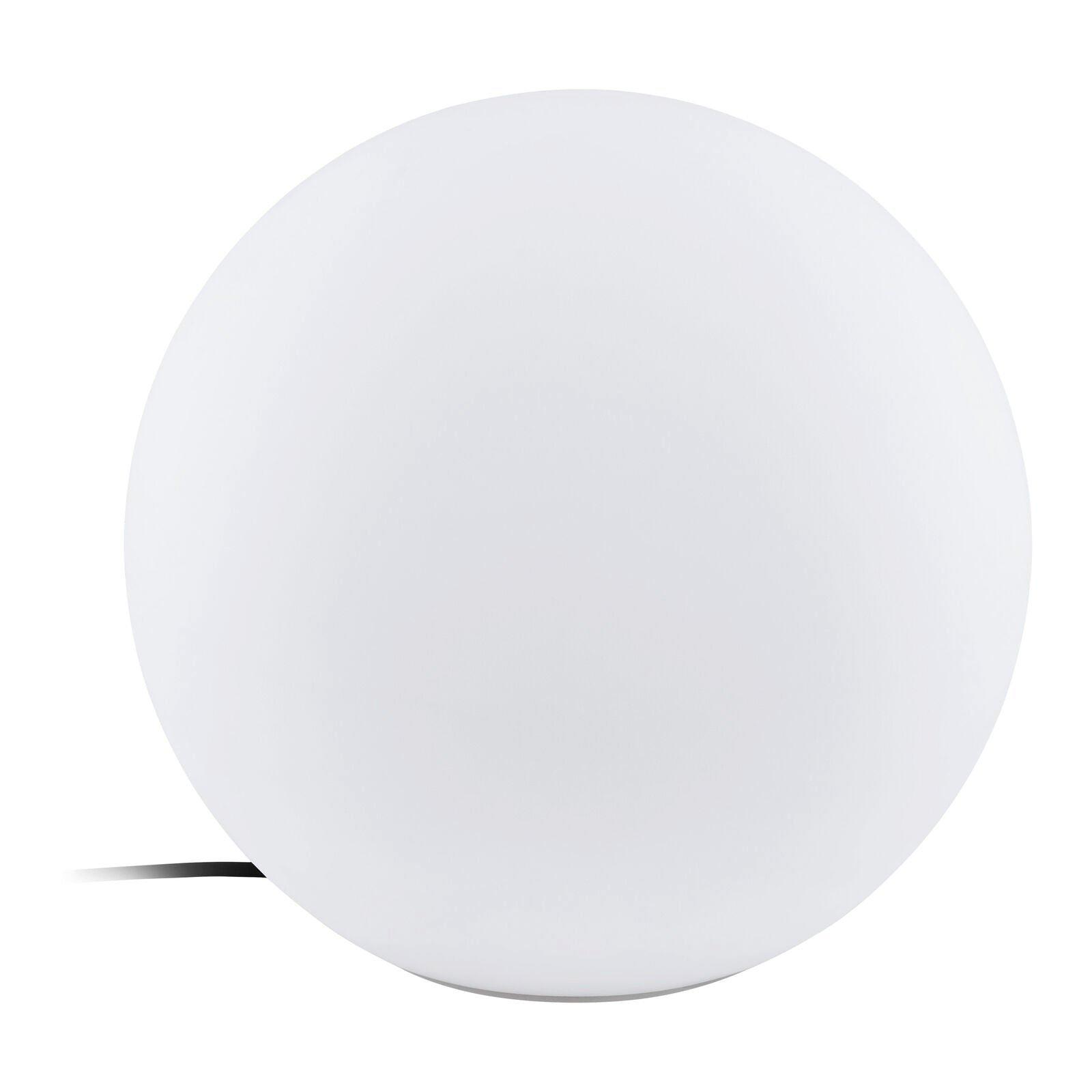 IP65 Outdoor Garden Ball Light White Plastic 1 x 40W E27 Bulb 390mm Globe