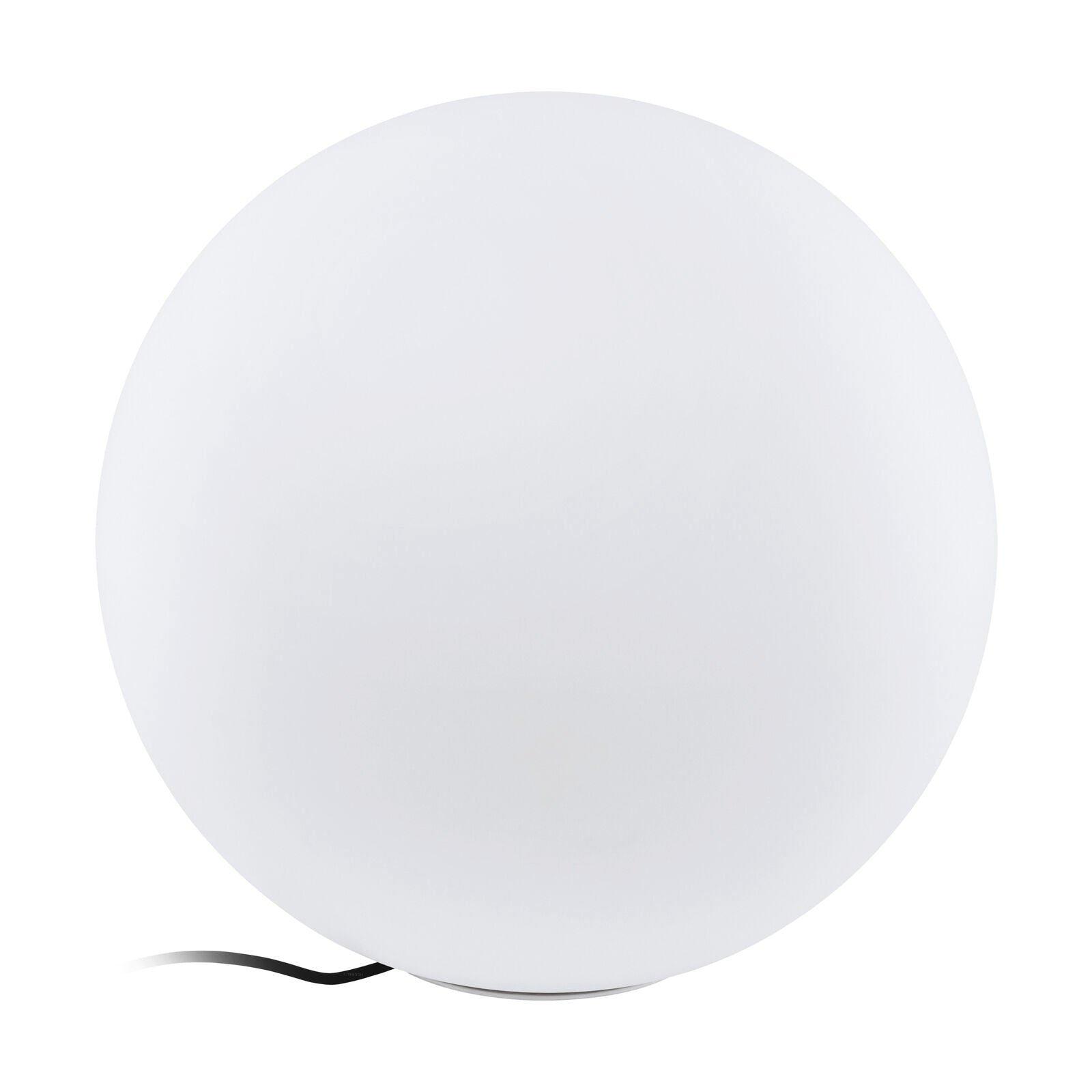 IP65 Outdoor Garden Ball Light White Plastic 1 x 40W E27 Bulb 500mm Globe