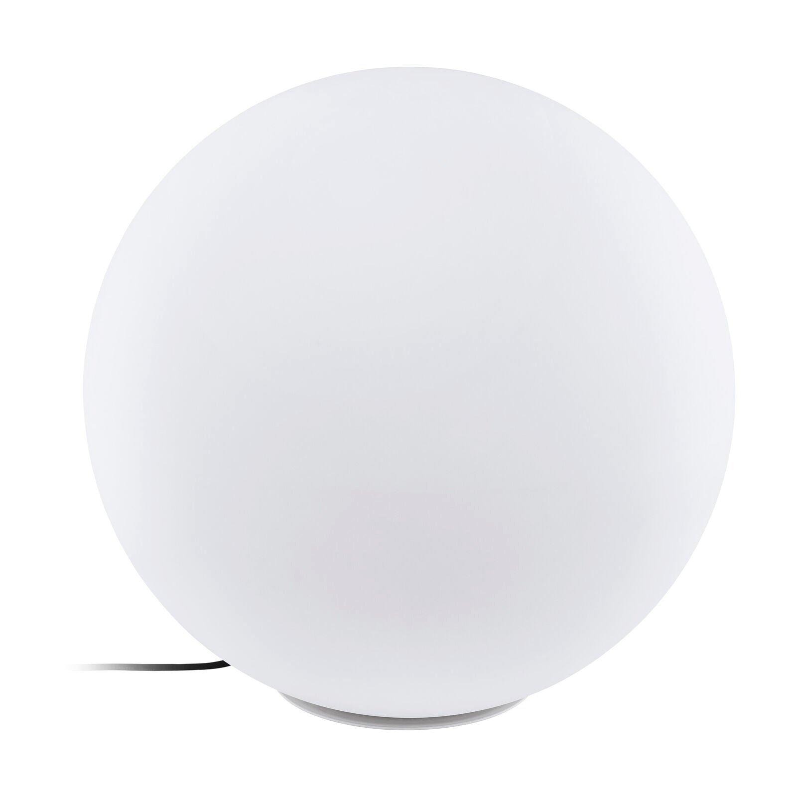 IP65 Outdoor Garden Ball Light White Plastic 1 x 40W E27 Bulb 600mm Globe