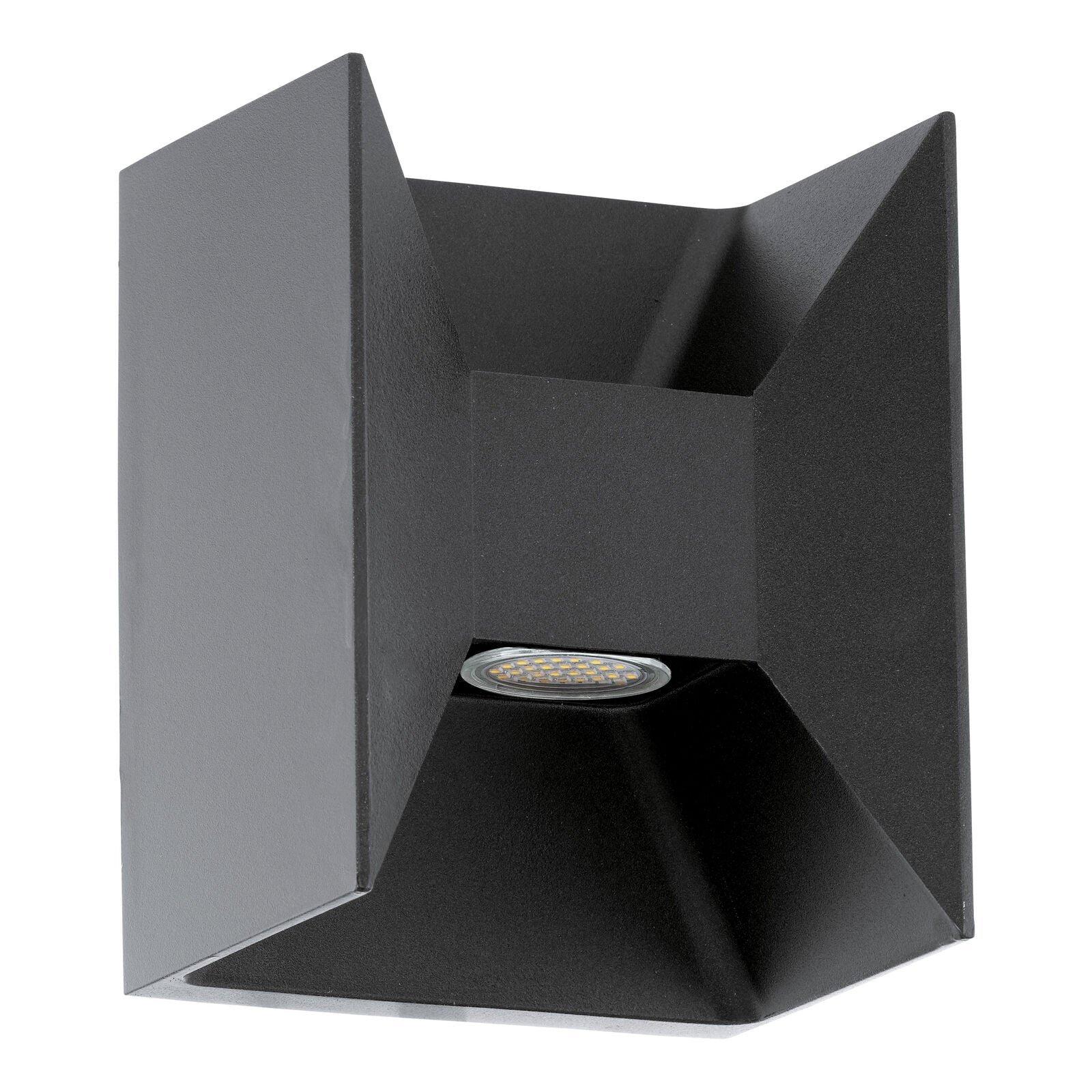 IP44 Outdoor Up / Down Wall Light Anthracite Aluminium 2.5W Built in LED Lamp