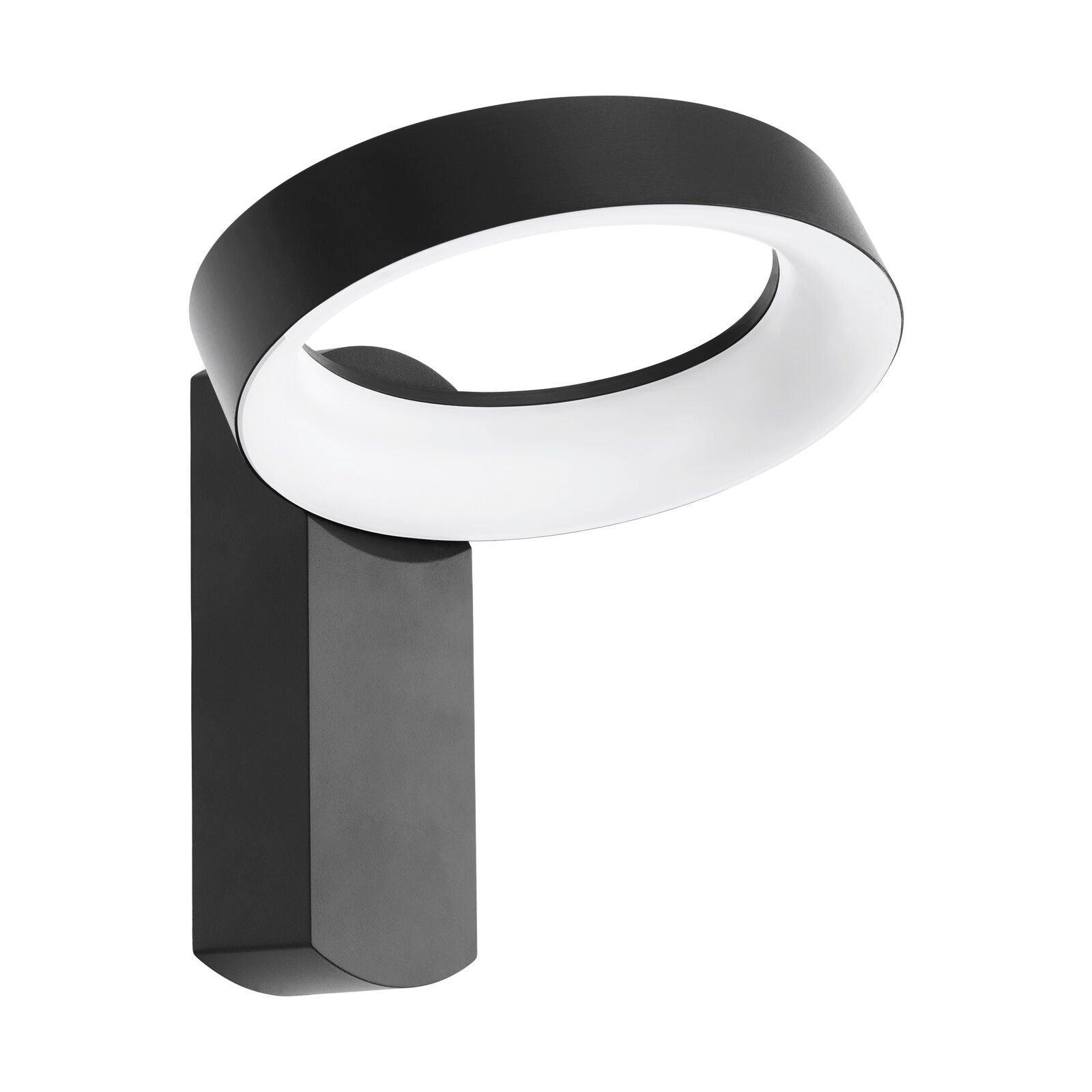 IP54 Outdoor Wall Light Anthracite Aluminium Hoop 3.3W Built in LED Lamp