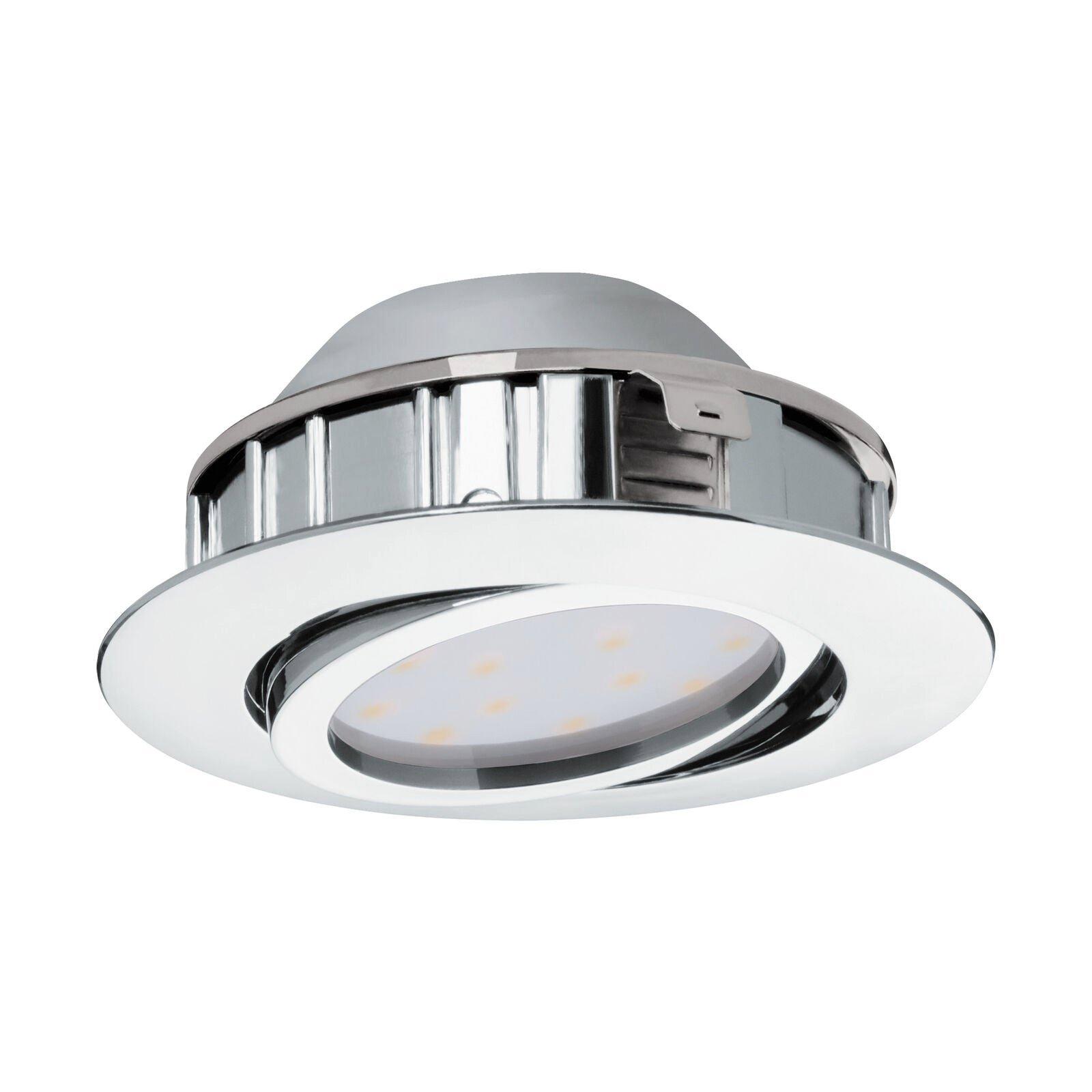 Wall / Ceiling Flush Downlight Chrome Round Recess Spotlight 6W Built in LED