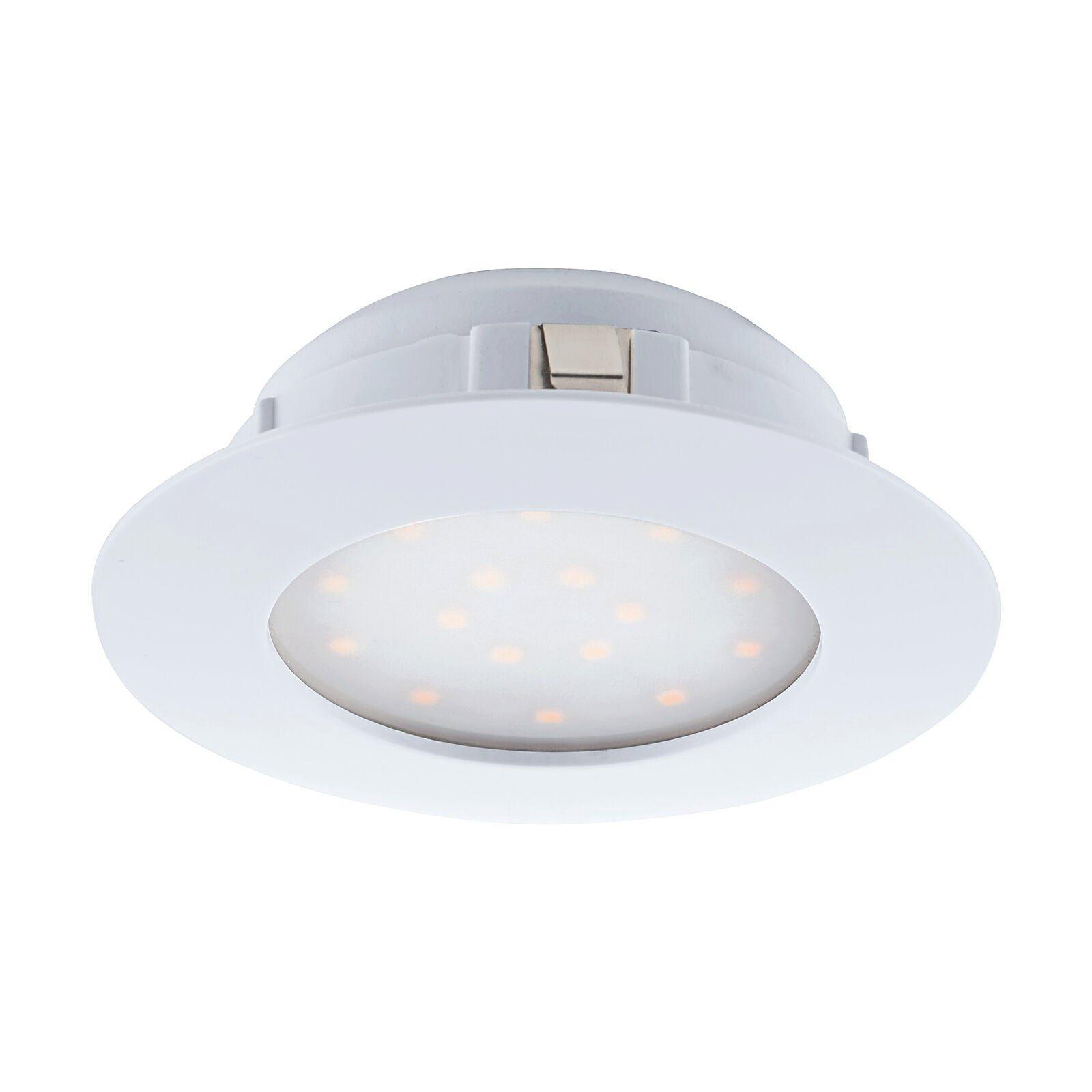 Wall / Ceiling Flush Downlight White Plastic 12W Built in LED 102mm Round