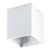 Loops Wall / Ceiling Light White & Silver Square Downlight 3.3W Built in LED thumbnail 1