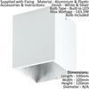 Loops Wall / Ceiling Light White & Silver Square Downlight 3.3W Built in LED thumbnail 2