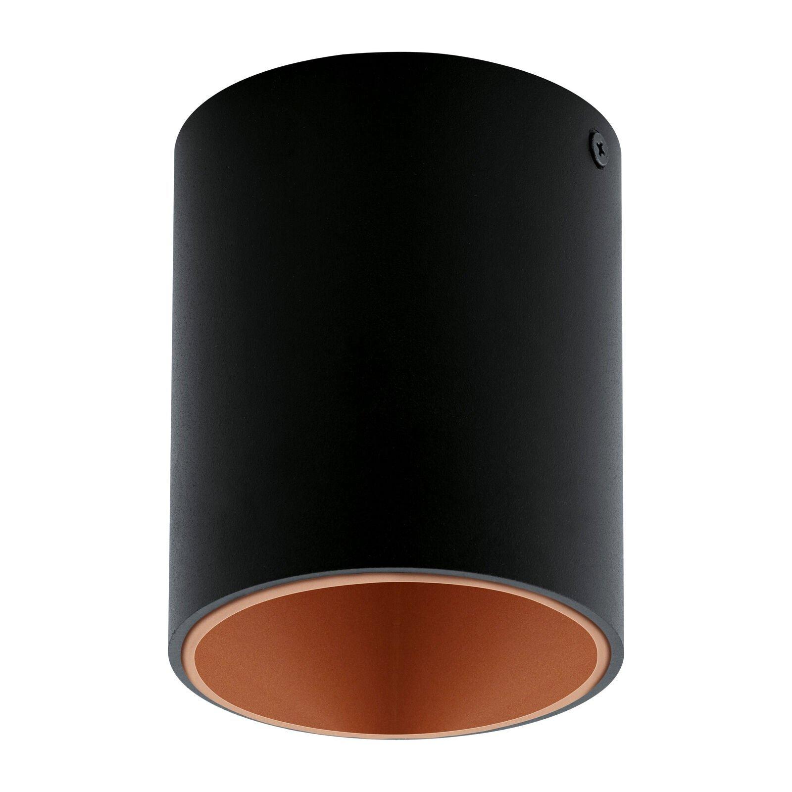 Wall / Ceiling Light Black & Copper Round Downlight 3.3W Built in LED