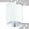Loops Wall / Ceiling Light White & Silver Round Downlight 3.3W Built in LED thumbnail 2