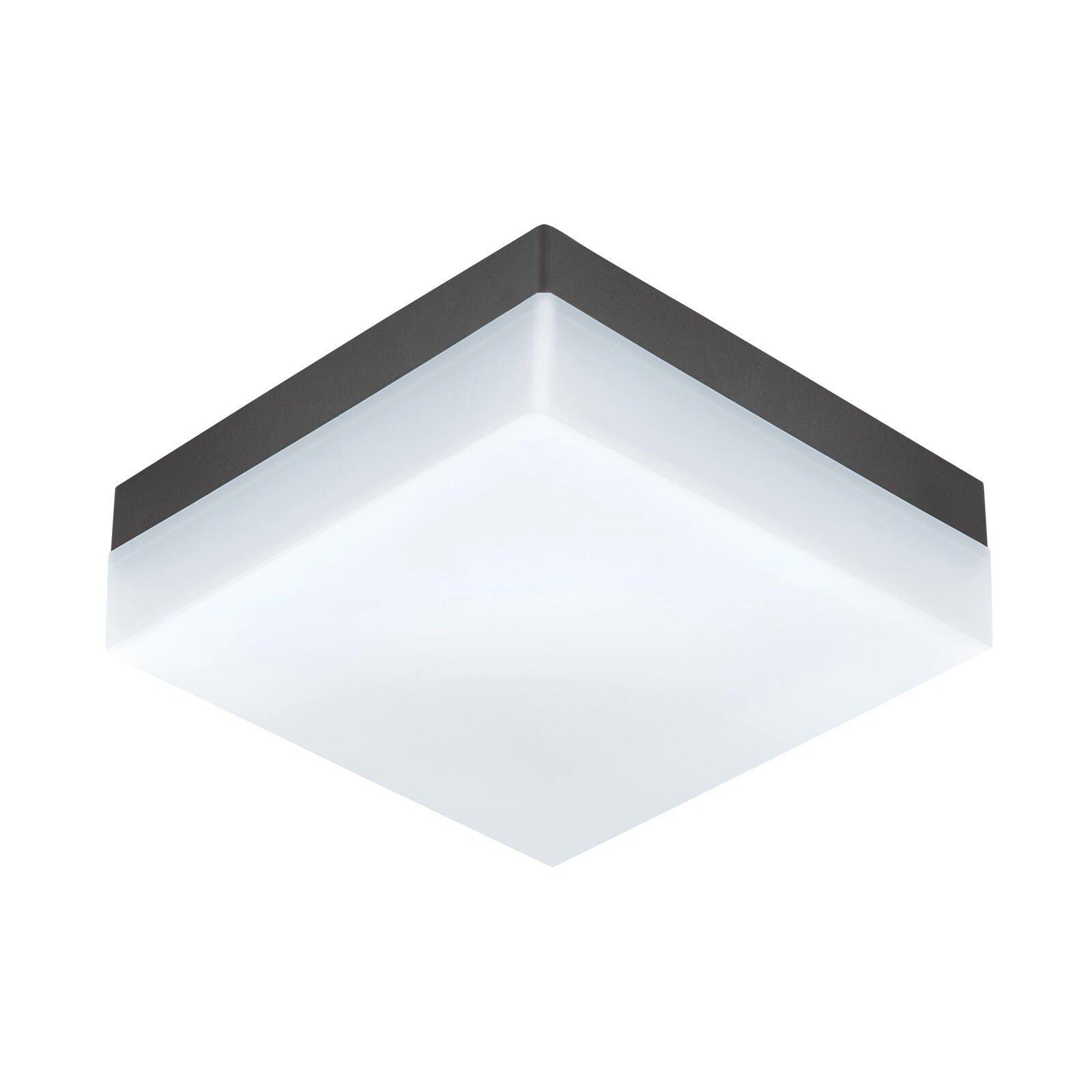 IP44 Outdoor Wall Light Anthracite Plastic 8.2W Built in LED Porch Lamp