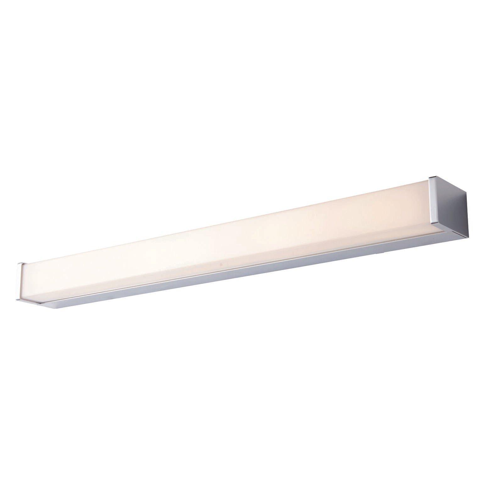 Bathroom Wall Light IP44 Chrome Plate & Opal Pc 12W LED Bulb Included