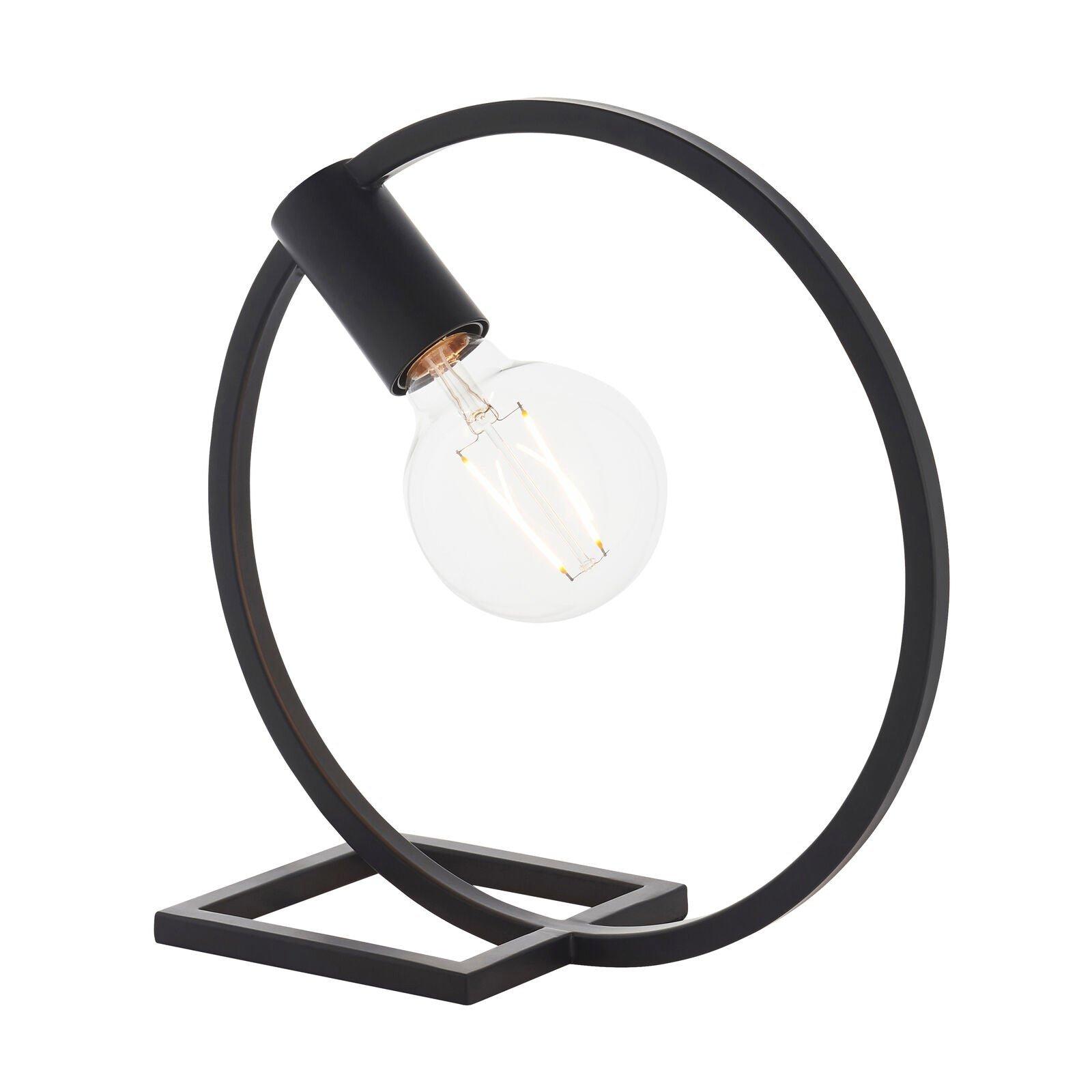 Table Lamp Matt Black 10W LED E27 Bedside Light Base Only e10767