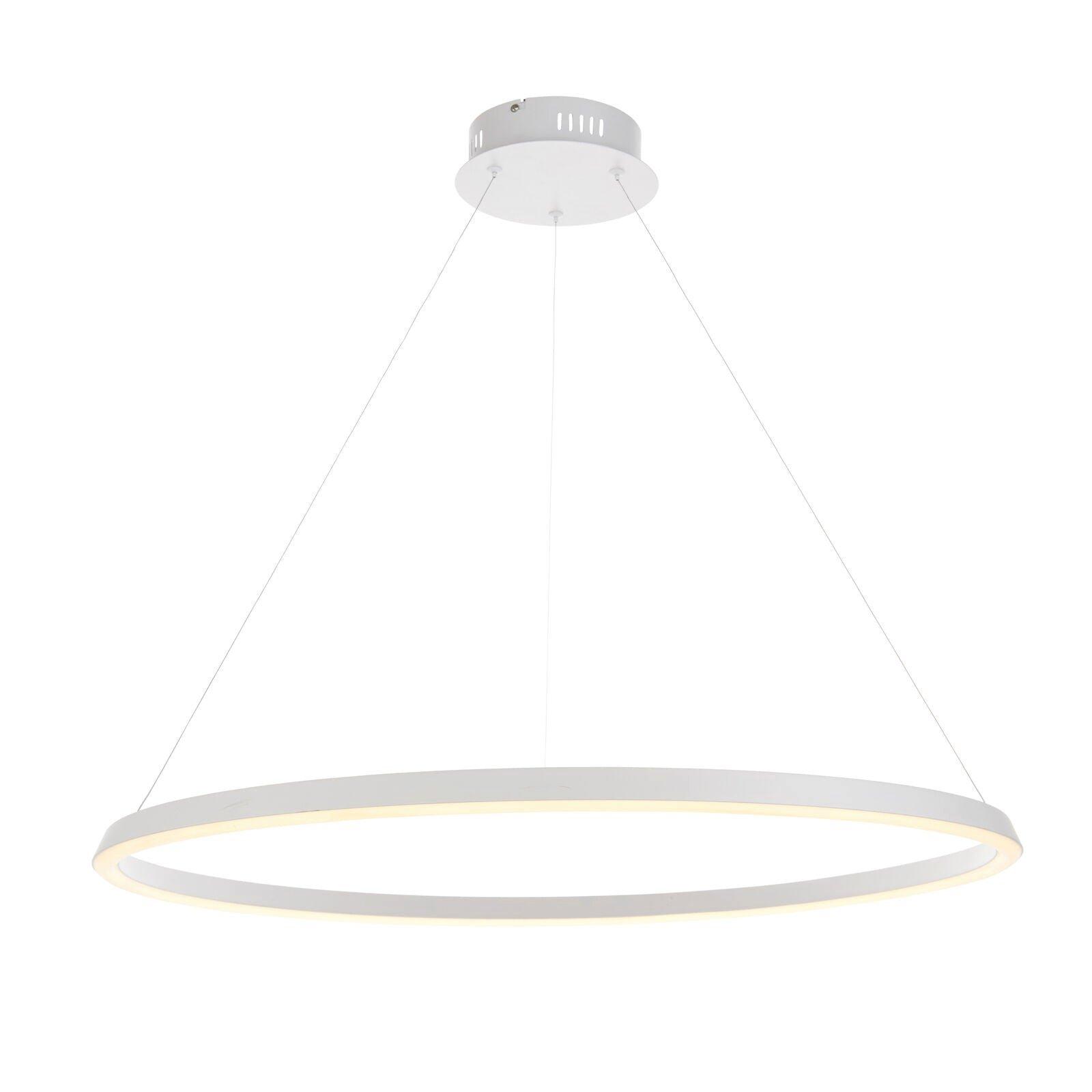 Ceiling Pendant Light - Matt White & White Silicone - 45W LED - Bulb Included