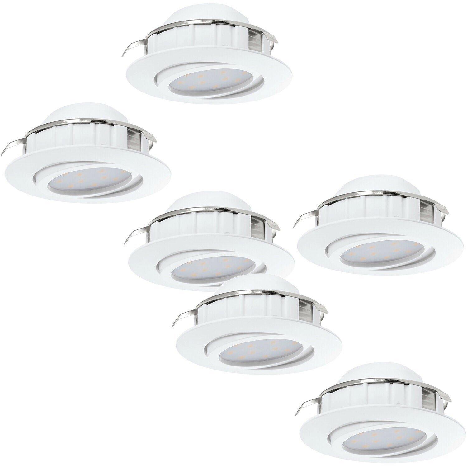 2 PACK 3 PACK Flush Ceiling Downlight White Adjustable Round Spotlight 6W LED