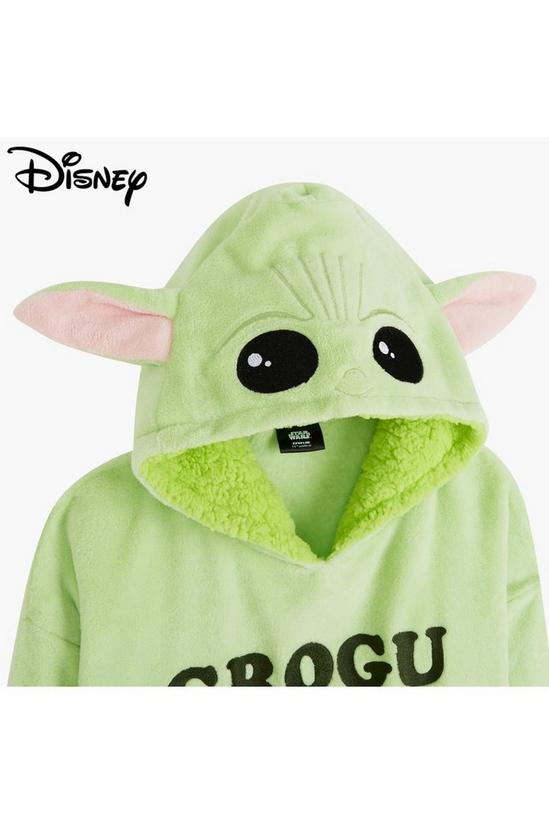 Disney The Mandalorian Baby Yoda Kids Hoodie Blanket And Cushion 2-In-1 5