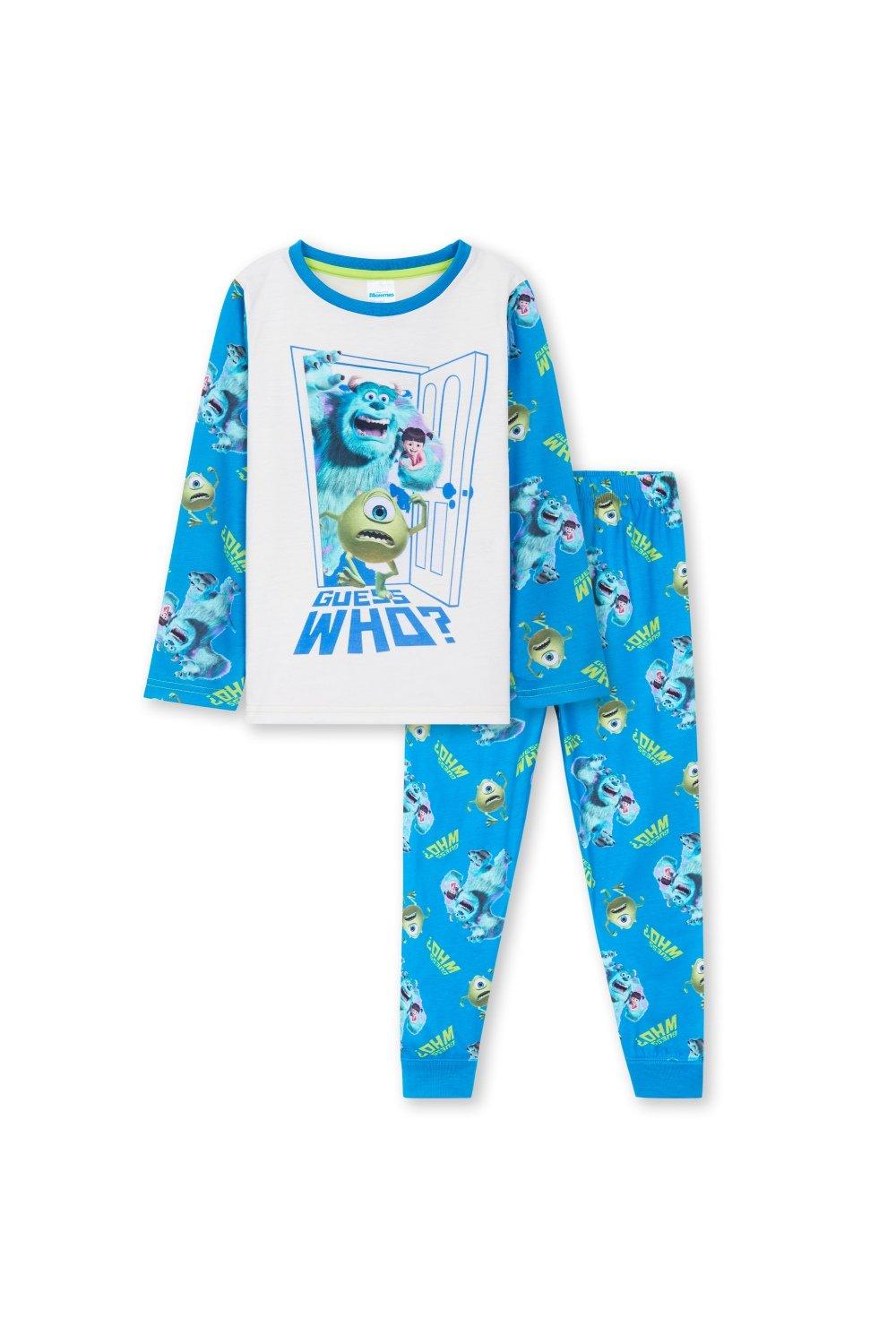 Monsters Inc Long Sleeve Pyjama Set - Bottoms And Top