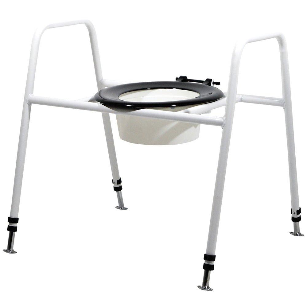 Bariatric Free Standing Toilet Seat and Frame - Splash Guard 247kg Weight Limit