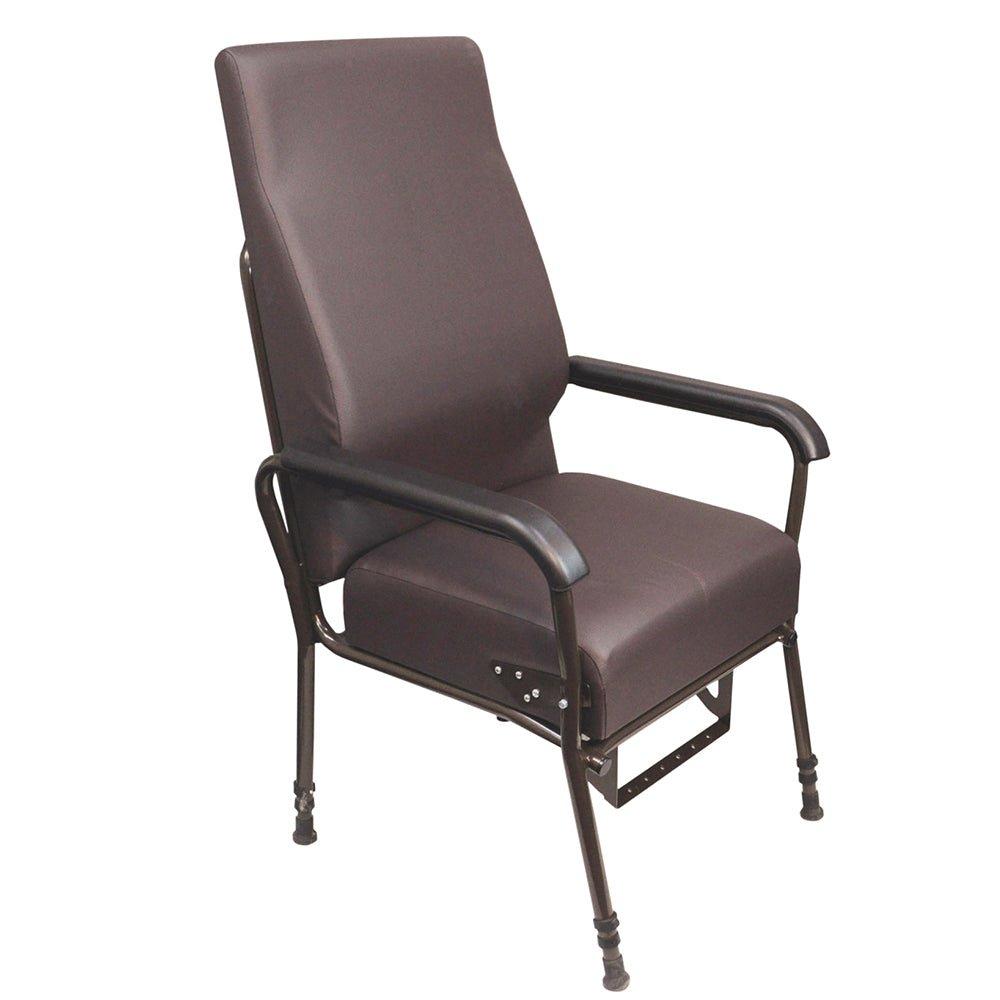 Height Adjustable Easy Riser Lounge Chair - Spring Action Assisted Riser - Brown
