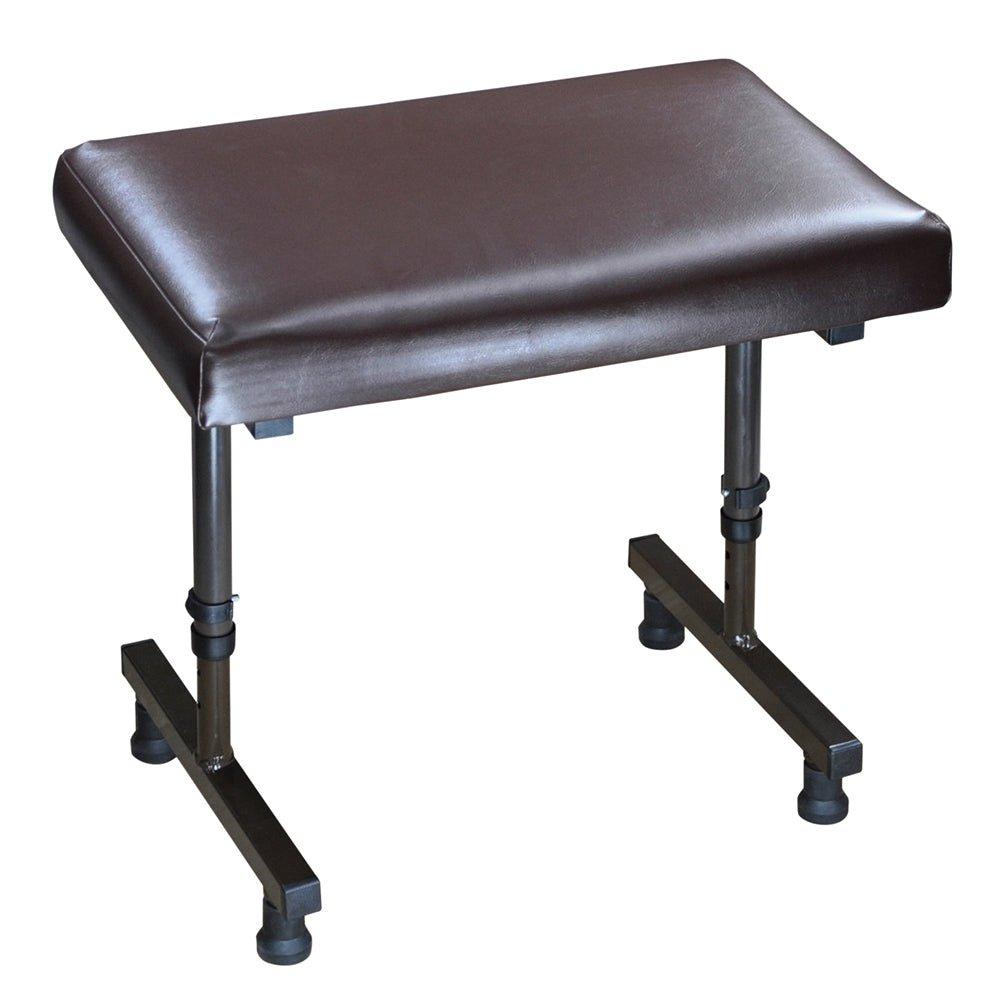Padded Leg Rest with Wipe-Clean Vinyl Finish - Height Adjustable - 385-535mm