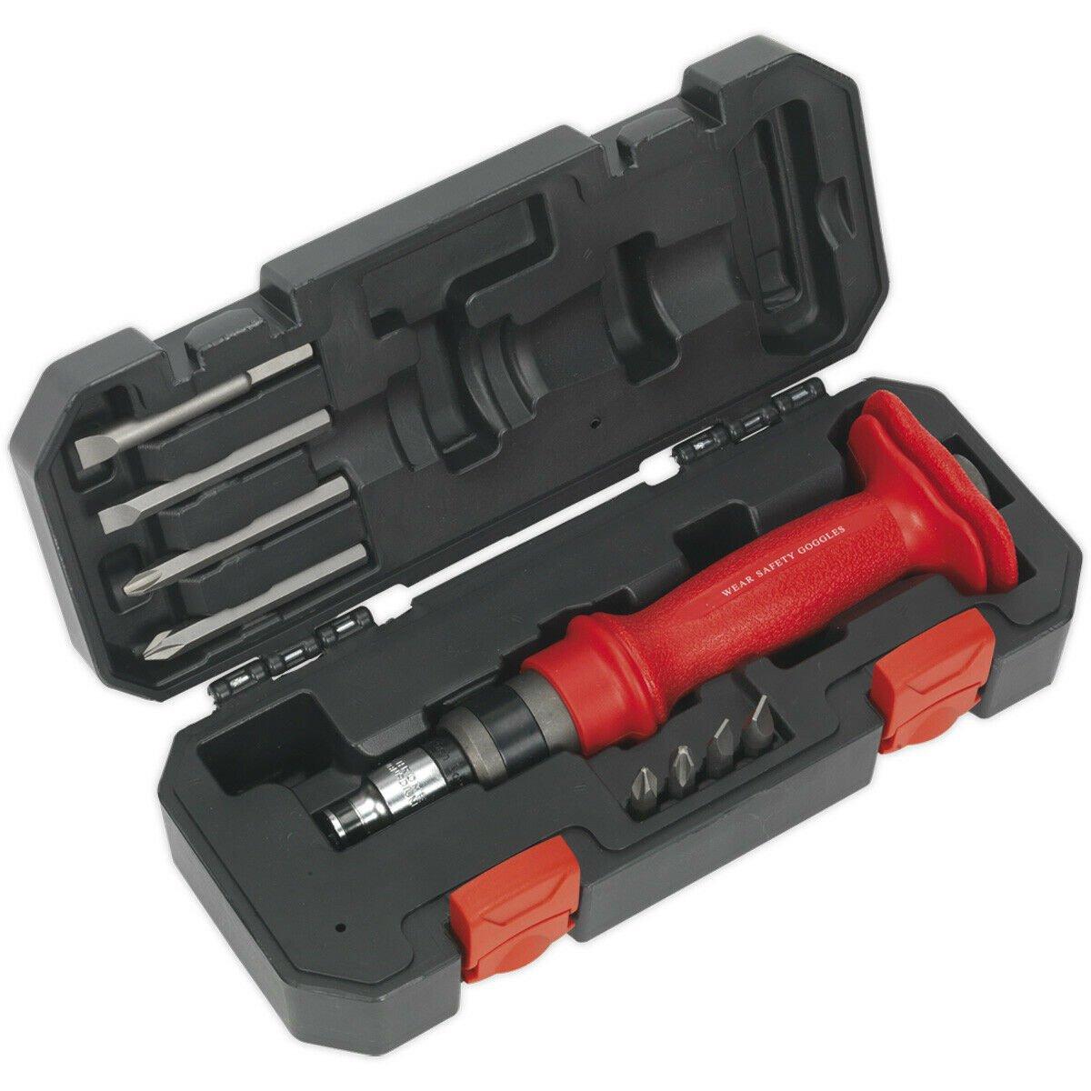 10 PACK Heavy Duty Impact Driver Set - Manual Tight Screw Remover Hammer Strike