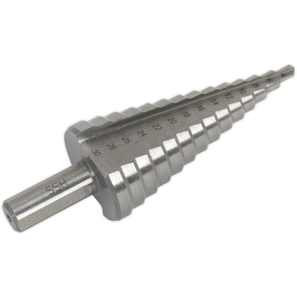 HSS M2 Double Flute Step Drill Bit - 4mm to 30mm - Precision Hole Drilling Bit