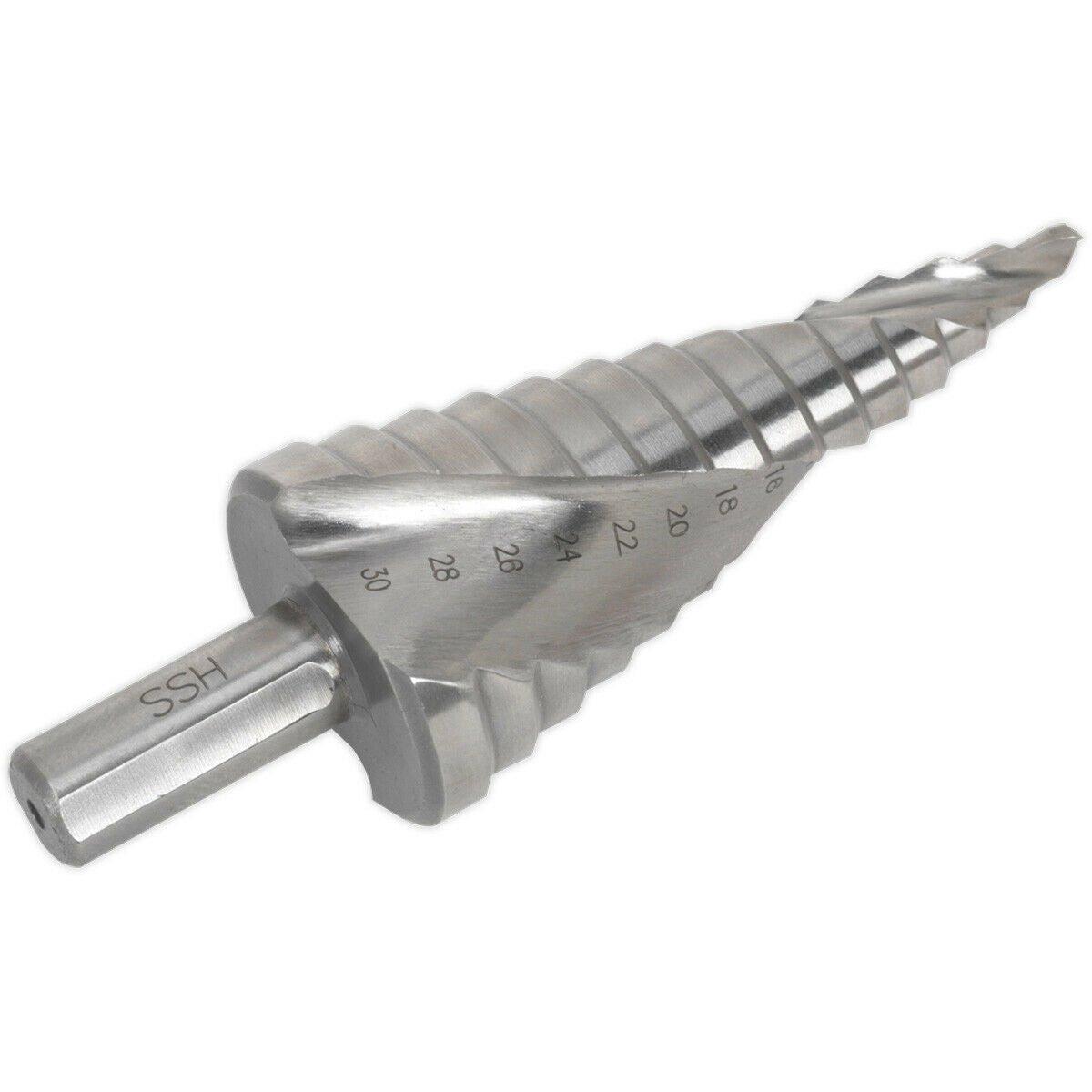 HSS M2 Spiral Flute Step Drill Bit - 4mm to 30mm - Precision Hole Drilling
