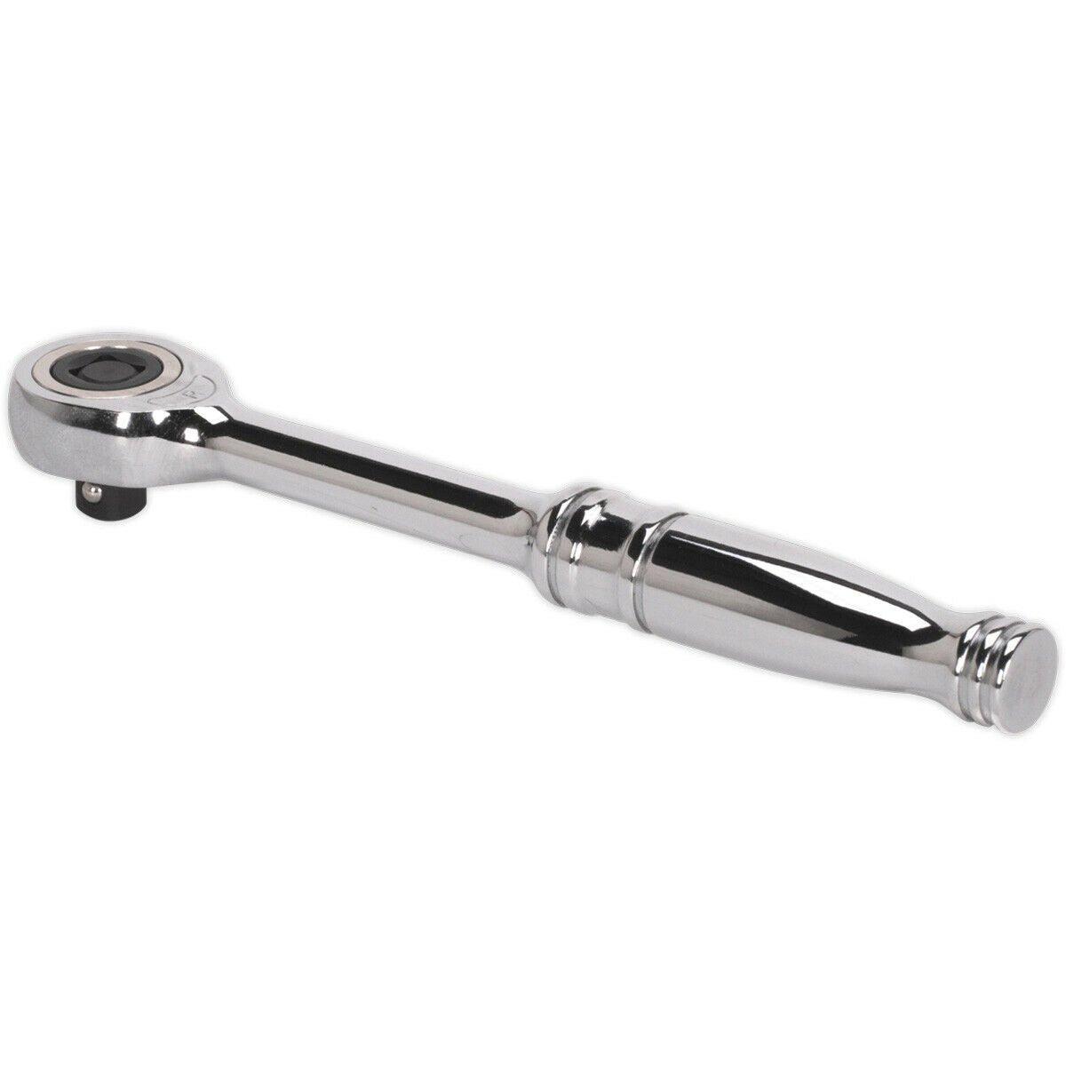 Gearless Ratchet Wrench - 1/4 Inch Sq Drive - Push-Through Reverse Steel Wrench